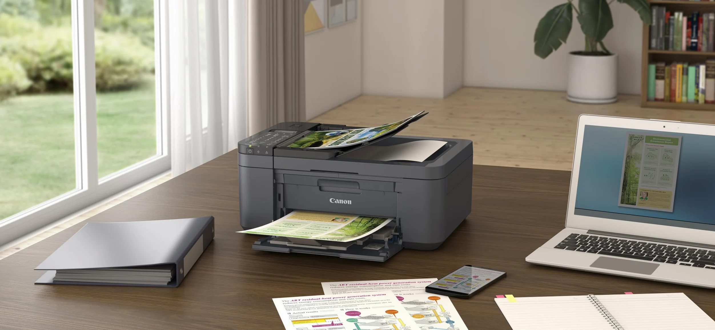 Canon PIXMA TR4755i Ad inchiostro A4 4800 x 1200 DPI Wi-Fi (PIXMA TR4755I BK 4800X1200DPI - 8.8IPM A4 PRNT/CPY/SCN/FX)