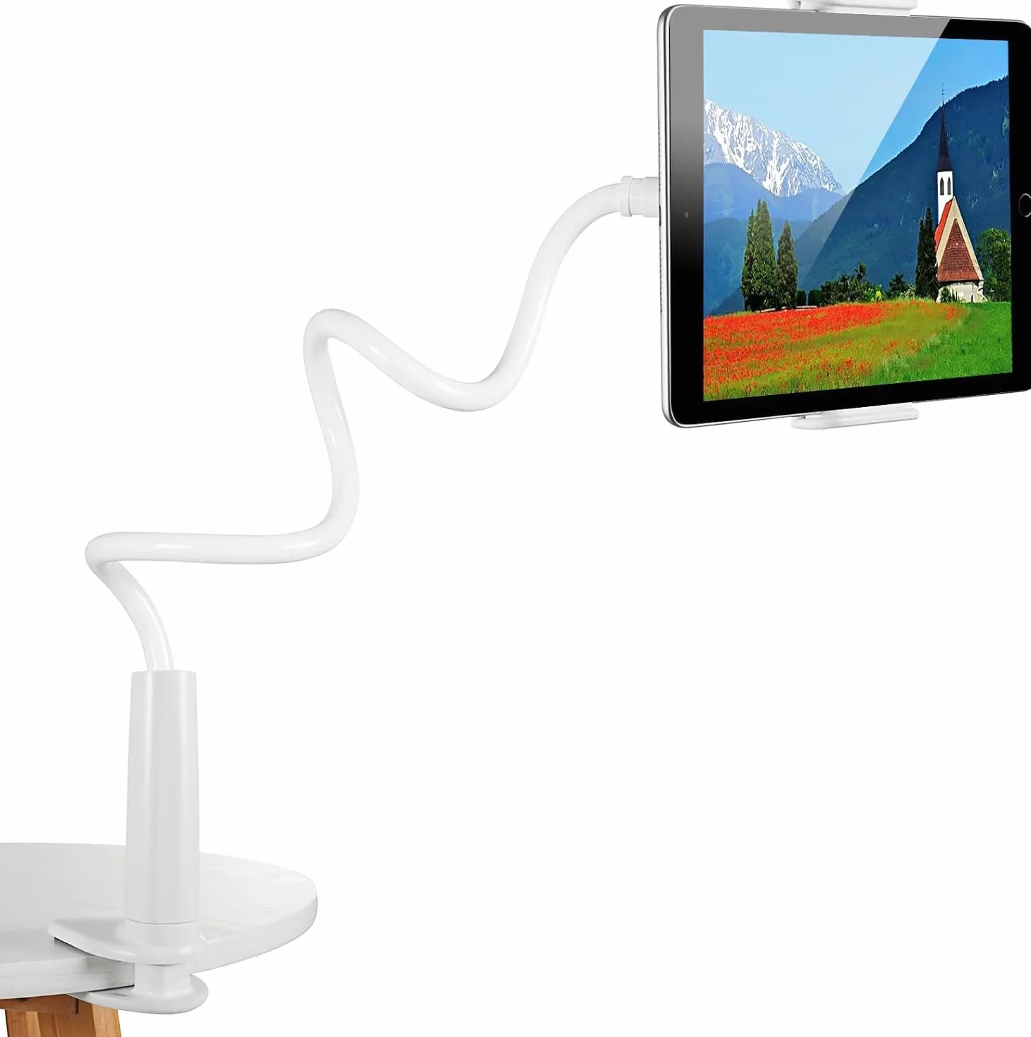Uniwersalny Regulowany Stojak na Tablet Czemo Supporto Collo Oca, iPad/iPhone 4-11 cali, Biały