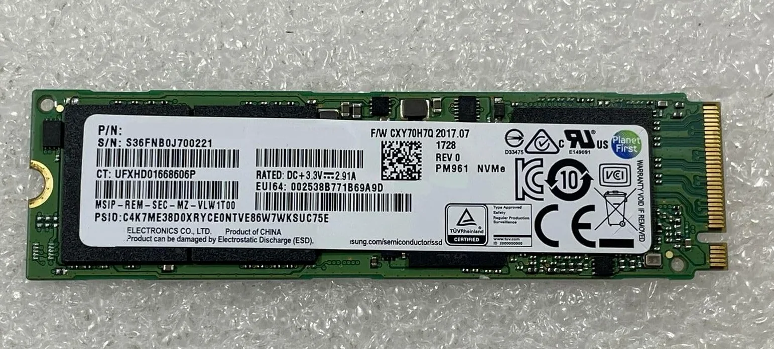 per HP ProBook 650 G8 Notebook PC 1TB SSD Solid State Disk Drive M.2 NVME PCIe
