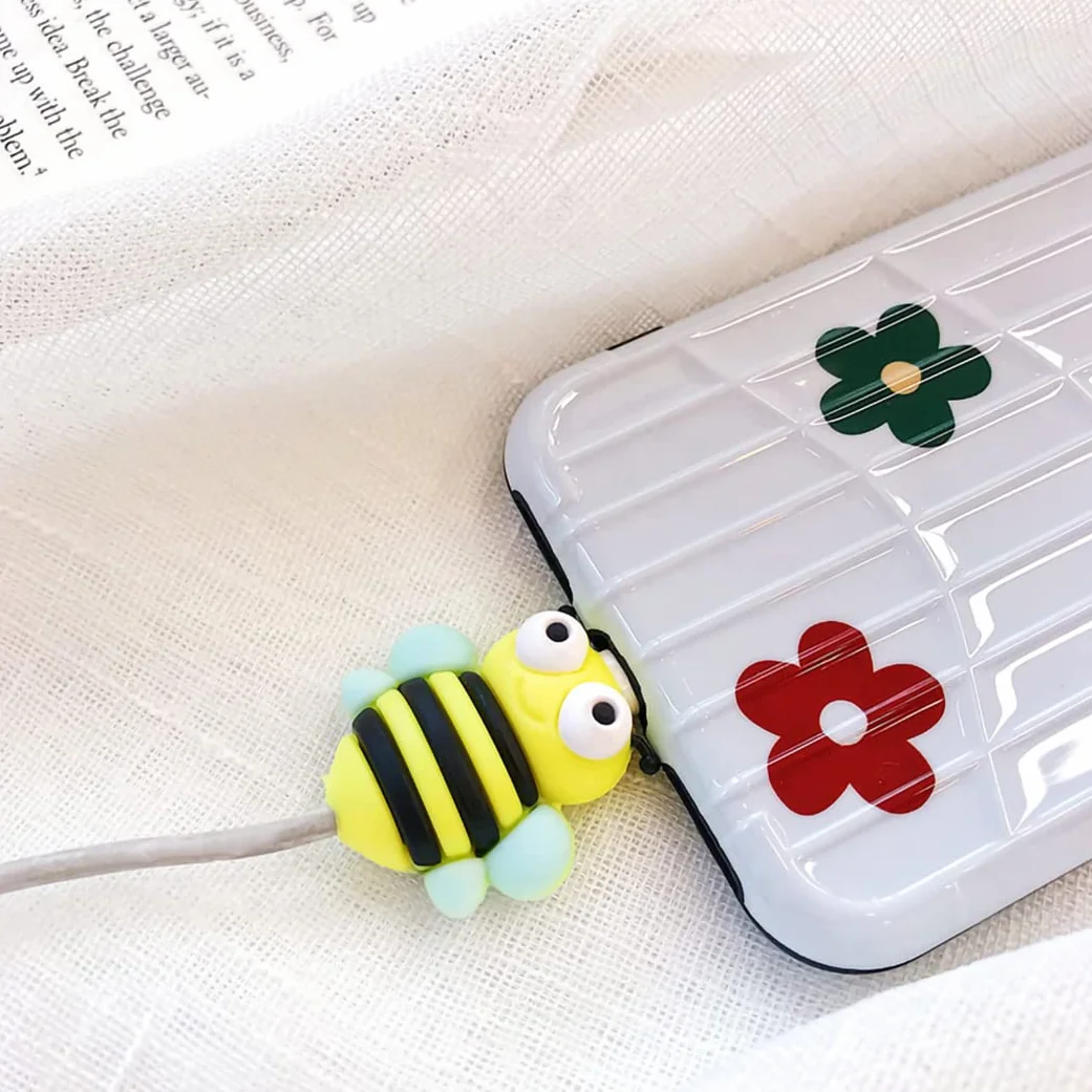 Confezione da 12 protezioni per cavi a forma di frutta, per chomper, masticatori, amici, accessori per cellulare, cavo di ricarica USB
