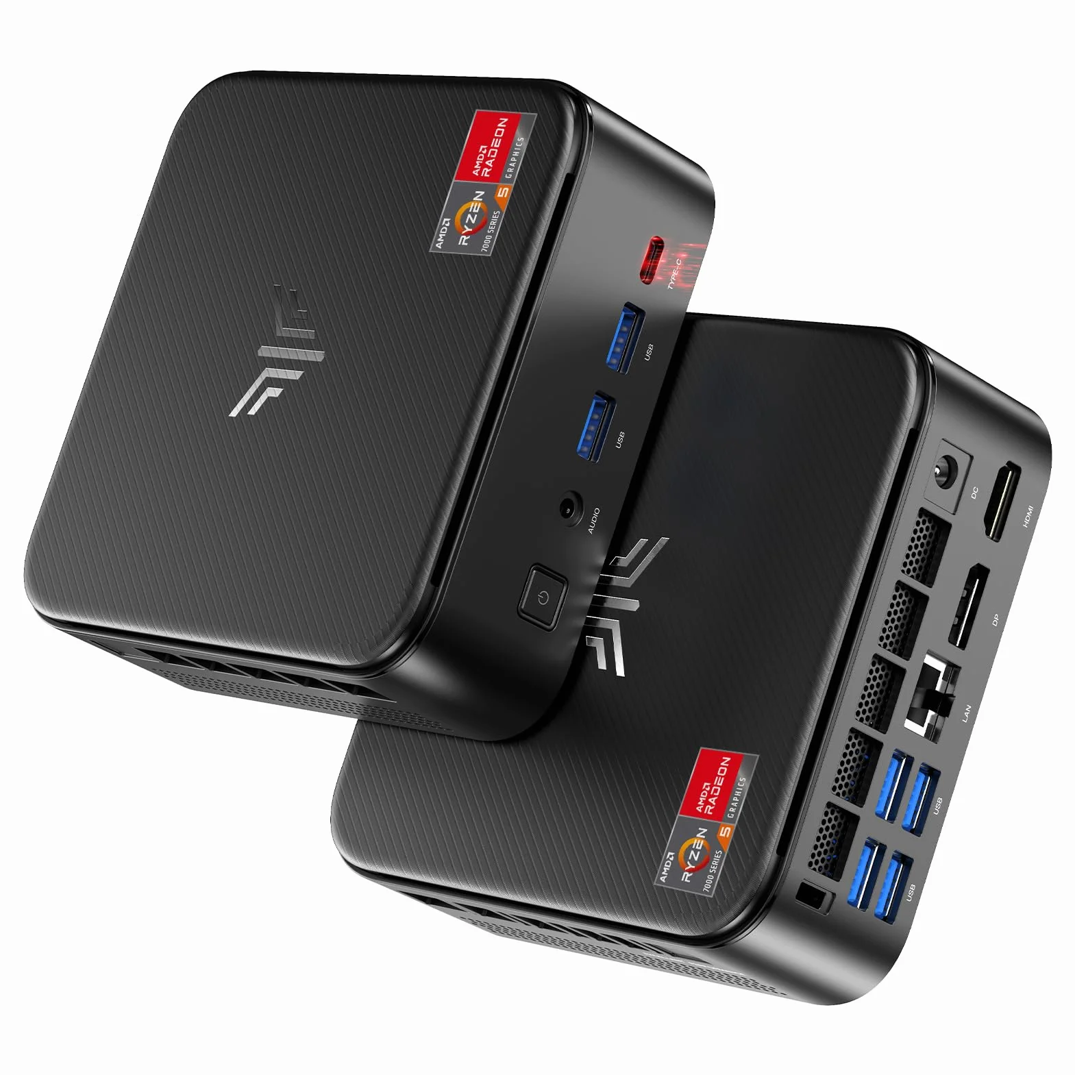 NiPoGi E3B Mini PC AMD Ryzen 5 7430U 16GB RAM 512GB SSD WiFi 6 BT 5.2 4K Triplo Display VESA
