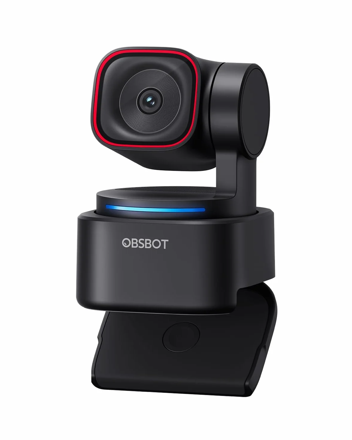 OBSBOT Tiny 3 Lite AI-Powered Spatial Audio 4K Webcam – PTZ Compatta Con AI Tracking, sensore 1/2", Tri-Mic, Voice Control, 120FPS, HDR, Webcam per PC, Mac, Laptop, Streaming, Meeting, Switch 2