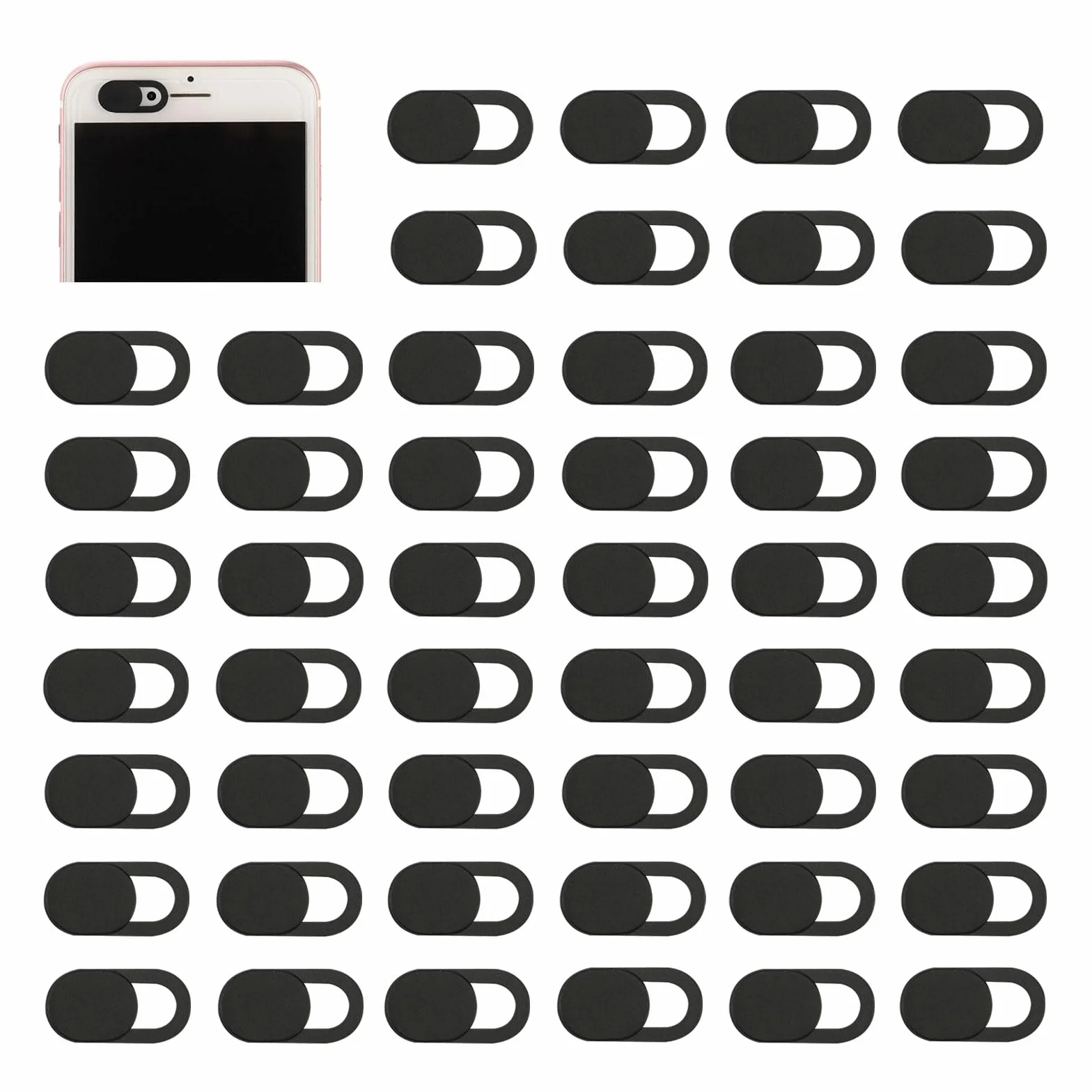 50 Pezzi Copri Webcam, Webcam Cover Slider, Ultra Sottile Camera Cover, per Computer Portatile, Computer, Smartphone, Tablet, Protezione Efficace per la Vostra Privacy