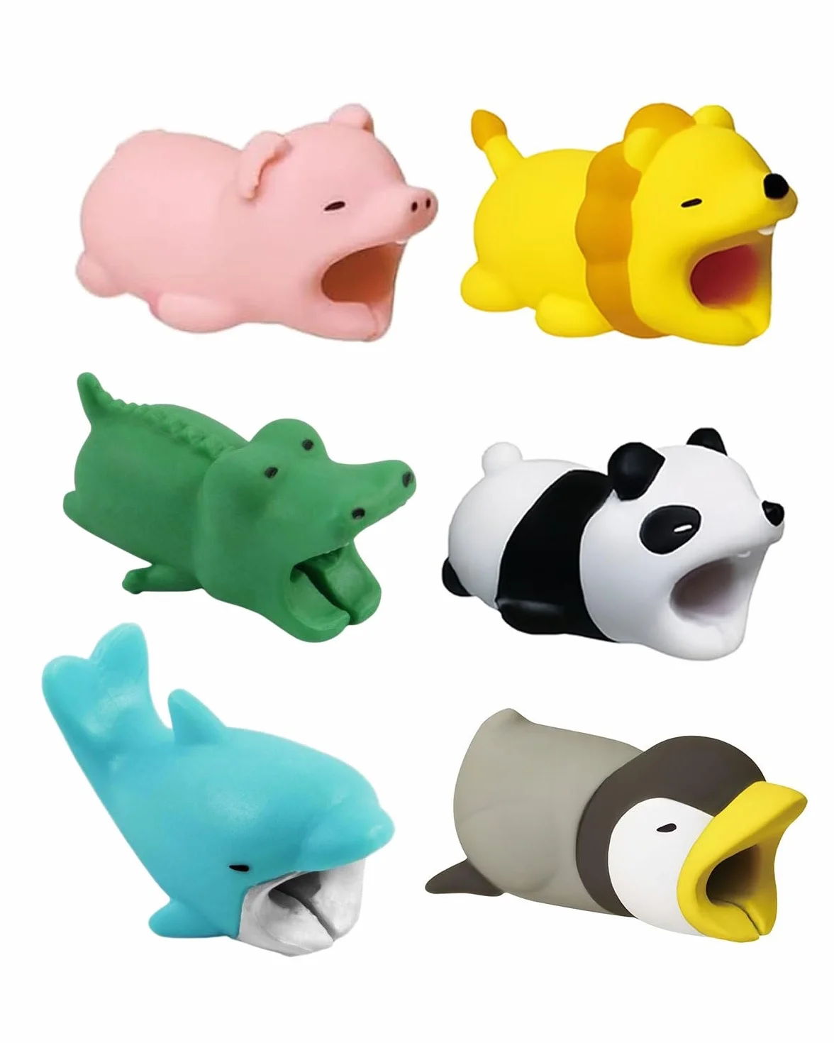 6pcs Cable Protector, Copertura Protettiva per Cavi Dati Animali, Protezione per Cavo per Morso per Cavo, Adatto per la Maggior Parte Delle Linee Dati per Telefono Cellulare