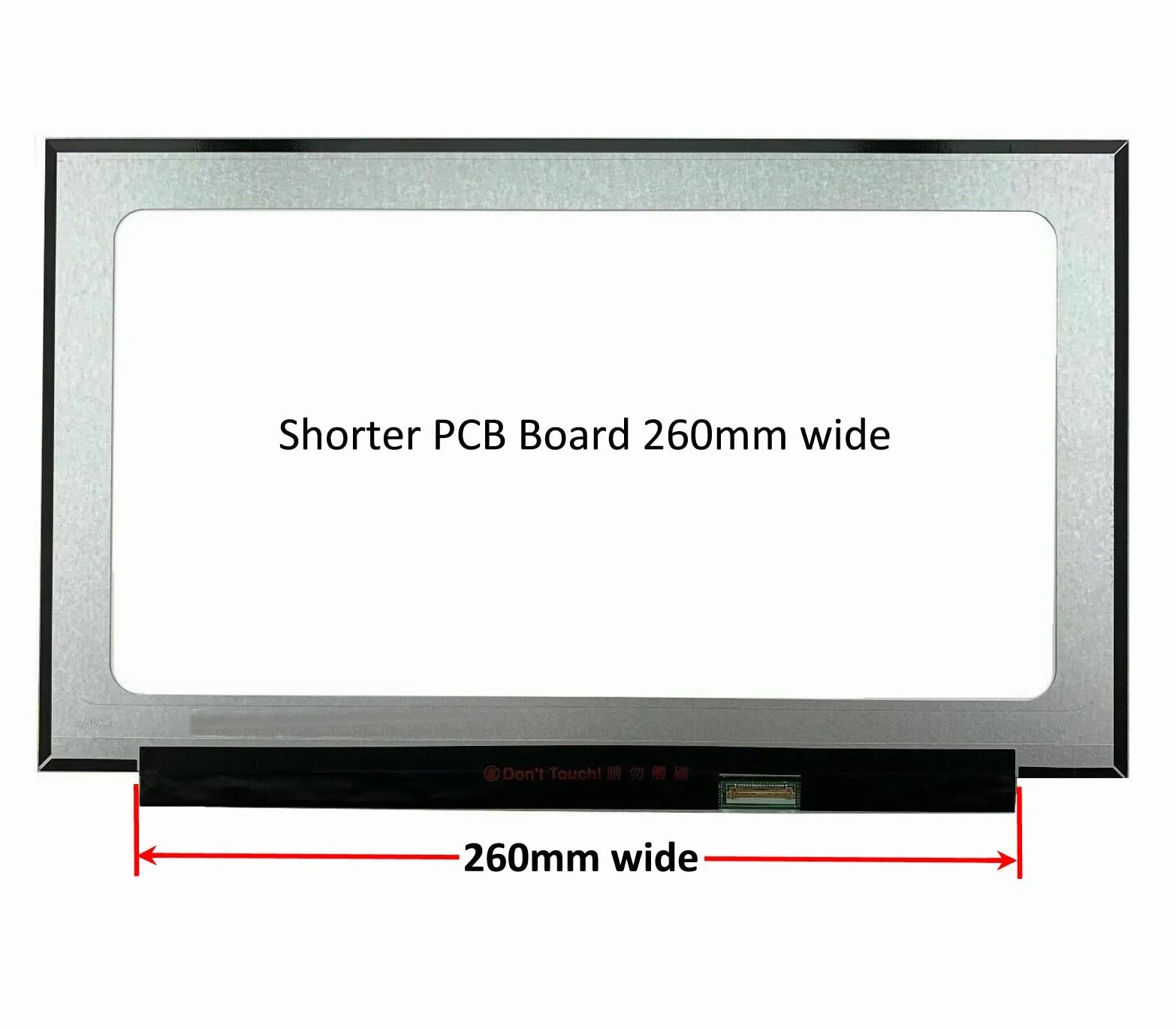 Nuovo pannello display IPS LED FHD da 15,6" compatibile con N156HCA-EAC REV.C1 schermo per laptop con scheda PCB più corta (260 mm) - Connettore 30 pin