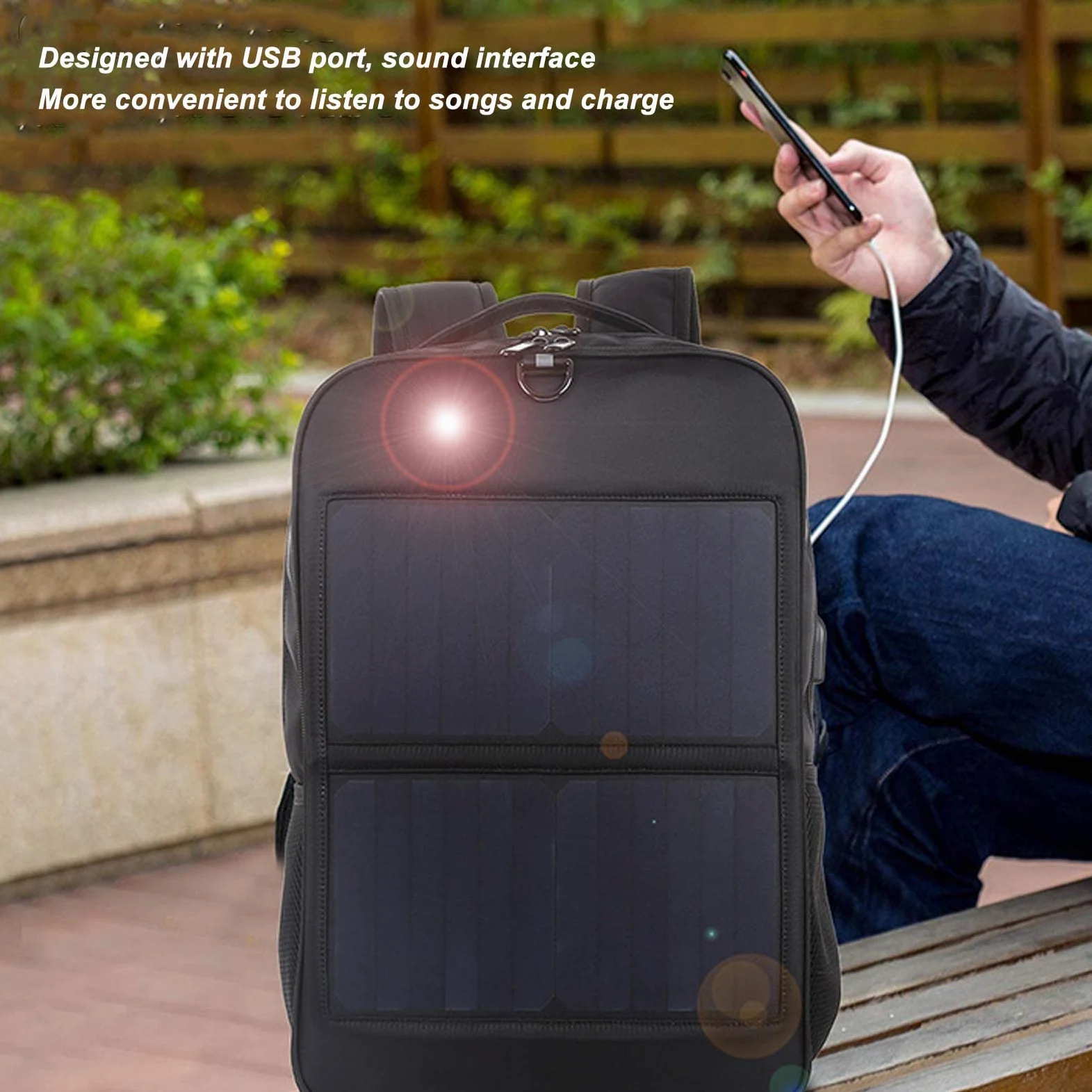 Zaino per laptop da viaggio, zaino intelligente da lavoro di grandi dimensioni da 14 W con maniglia e porta di ricarica USB, grande zaino universitario per uomini e donne