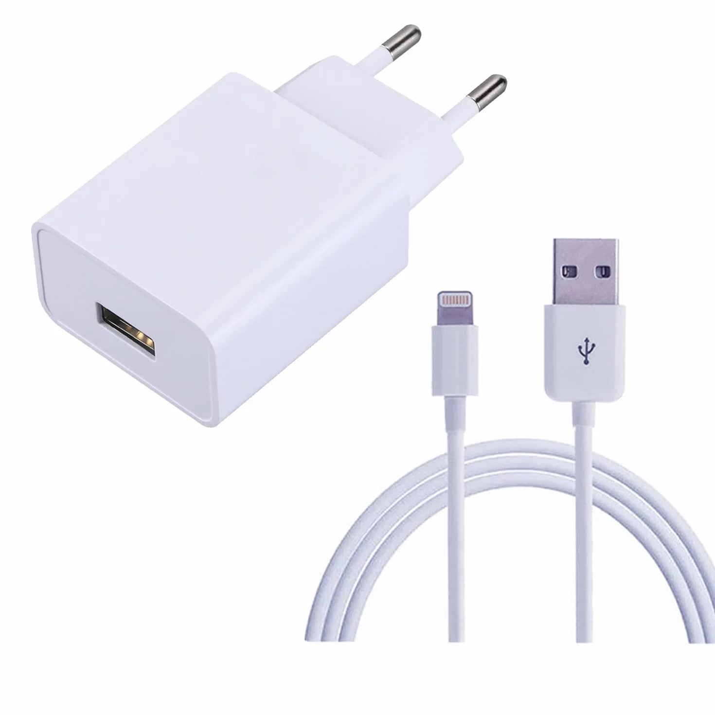 ZLONXUN Caricabatterie 12W Cavo compatibile iPad Air 3/2/1, mini 5/4/3/2, iPad 5/6/7, Pro 9.7/10.5/12.9, iPhone 7/8/6s/XS/XR