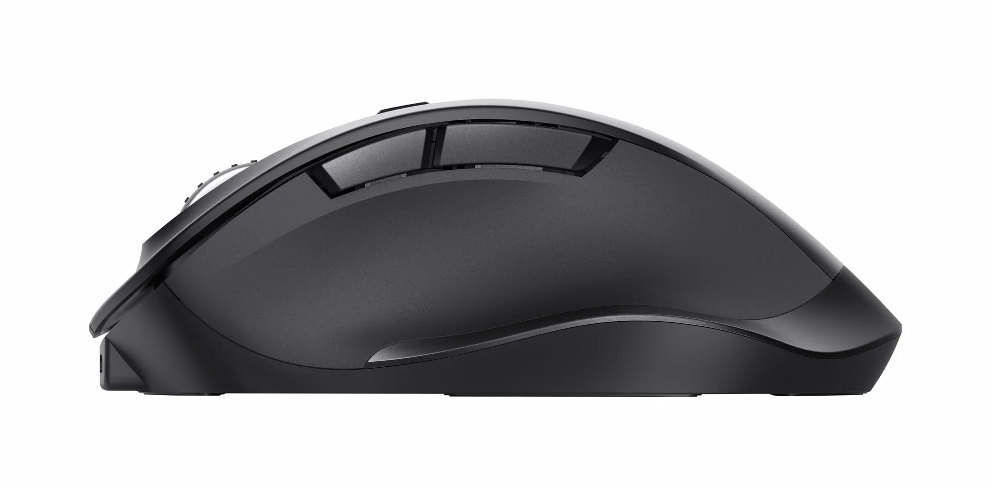 Trust Fyda Mouse Wireless Ricaricabile, Design Sostenibile, 800-2400 DPI, 6 Pulsanti, 2,4 GHz, Ricevitore USB, Mouse Ergonomico senza Filo per Laptop, PC, Computer, Macbook, Ufficio - Nero