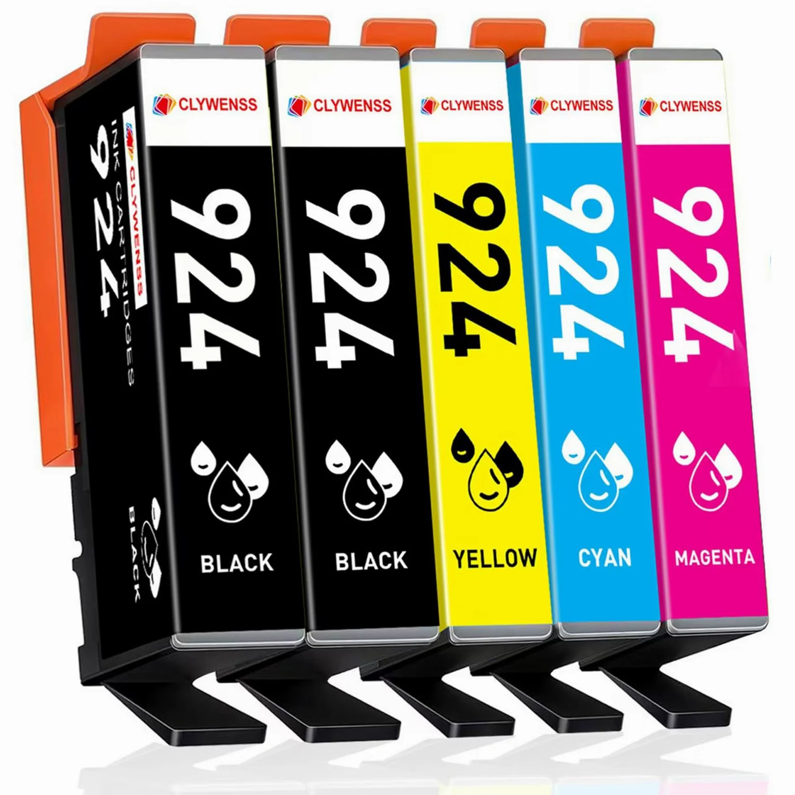 Cartucce d'inchiostro 924 compatibili con HP 924 per OfficeJet Pro 8122e 8120e 8120 8132e 8124e 8125e 8130e 8134e 8135e 8138e 8139e 8122 8123 8125 8128 8133 0 8133. 2 8133 8134 8135 (senza