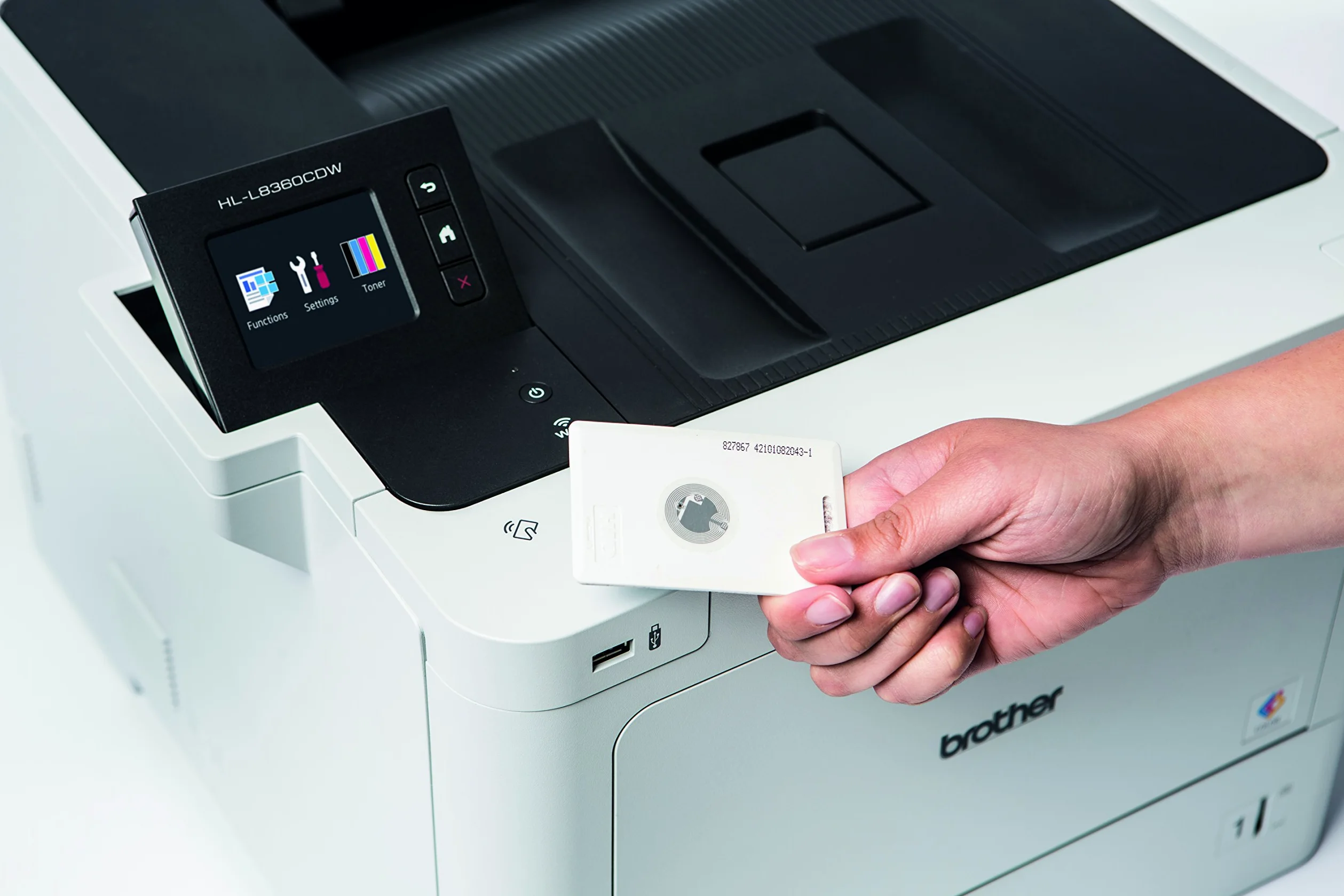 Brother HLL8360CDW | Stampante Laser a Colori | 31 ppm|Stampa Fronte/Retro | Touchscreen 6.8cm| WiFi, LAN, NFC e USB | Inbox toner da 3.000 pag (Nero) e 1.800 pag (colori CMY)