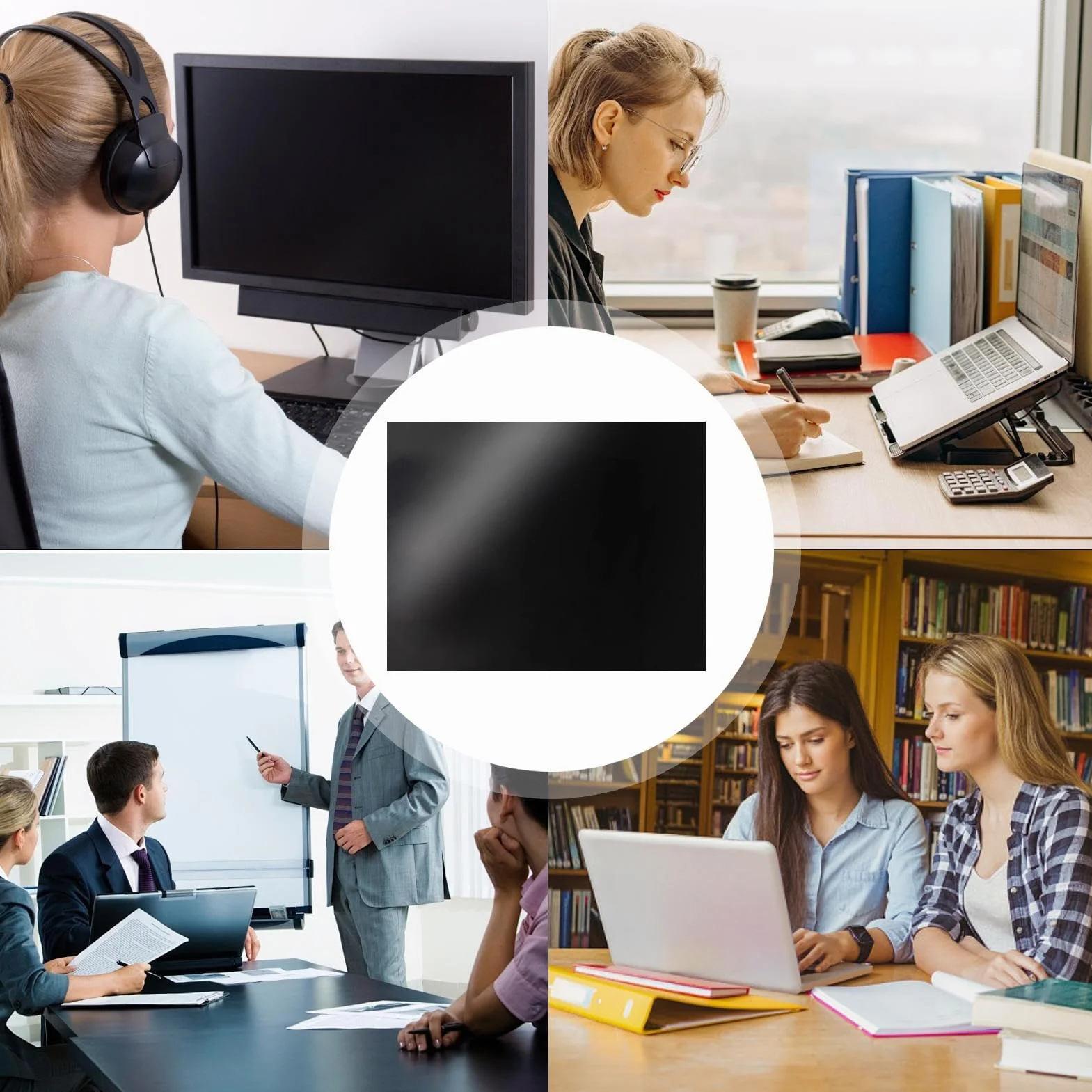 Protezione Visiva Per Computer Portatile - Schermo Di Sicurezza Grande Schermo | Pellicola Riservata Anti-sguardo, Protezione Dei Dati, Cornici Ideali, Indipendenti, Camere Di Classe, Librerie, Tra