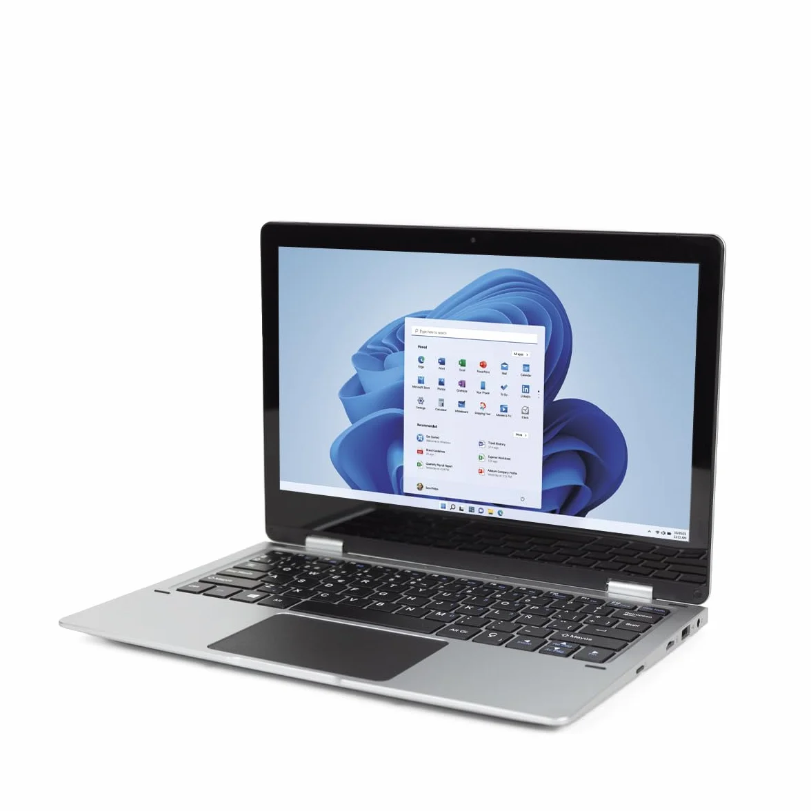 Prixton - Laptop Flex Pro Convertibile 2 in 1 - Touch Screen 11,6" - Windows 11 Home Intel Gemini Lake N4020 - Memoria 4GB/128GB - Tastiera QWERTY
