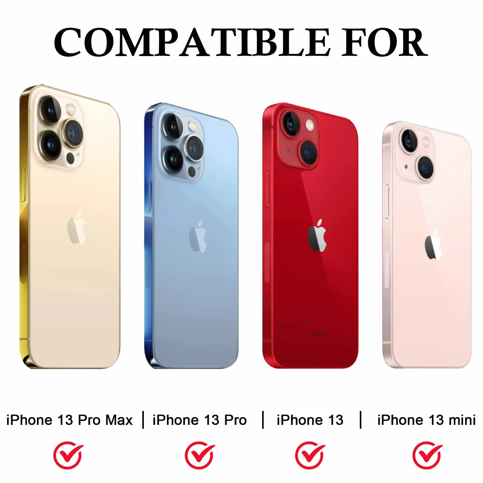 Cover per fotocamera per telefono, webcam compatibile con iPhone 13, iPhone 13 Mini, iPhone 13 Pro, iPhone 13 Pro Max protegge privacy e sicurezza, non influisce sul riconoscimento facciale (nero)