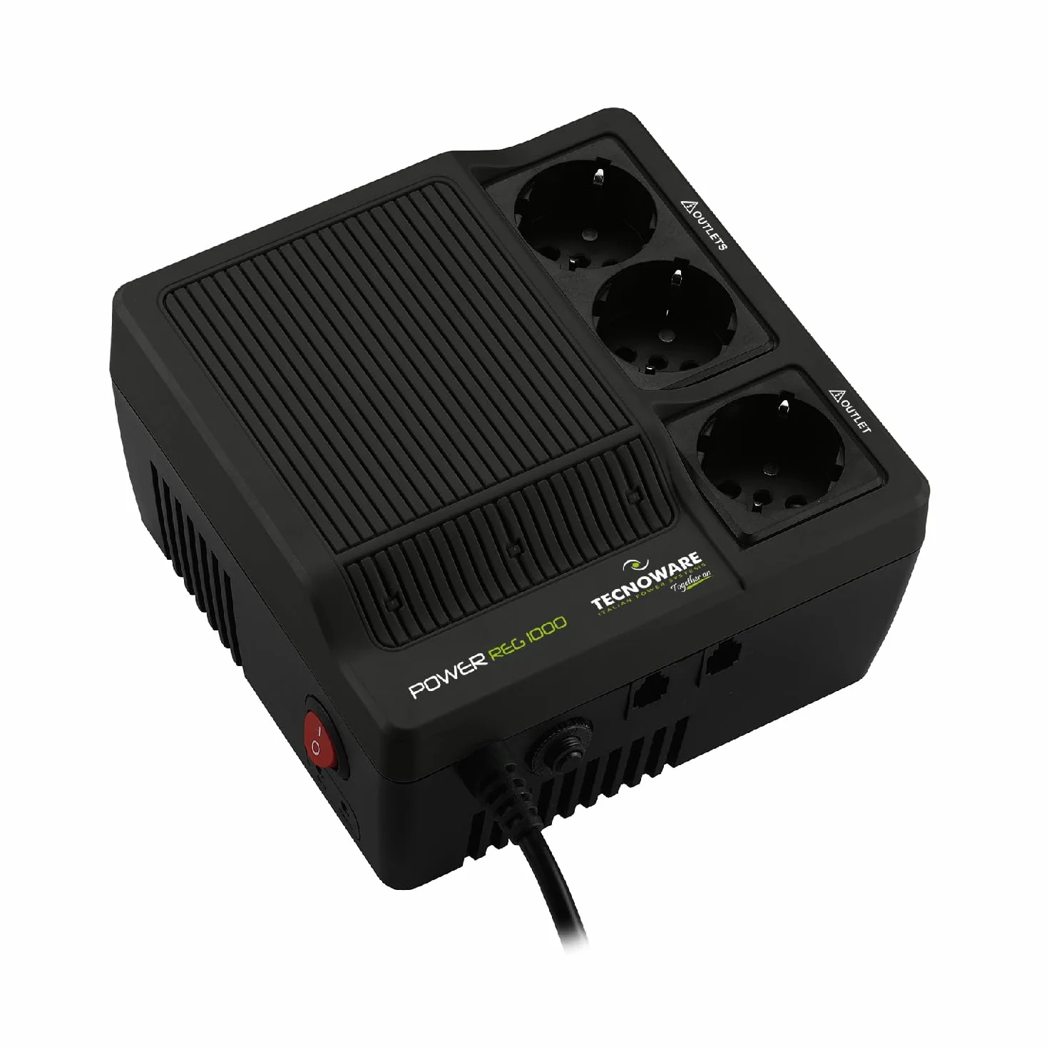 Tecnoware Power Systems Stabilizzatore di Tensione 1000VA per modem, router, PC, dispositivi elettronici