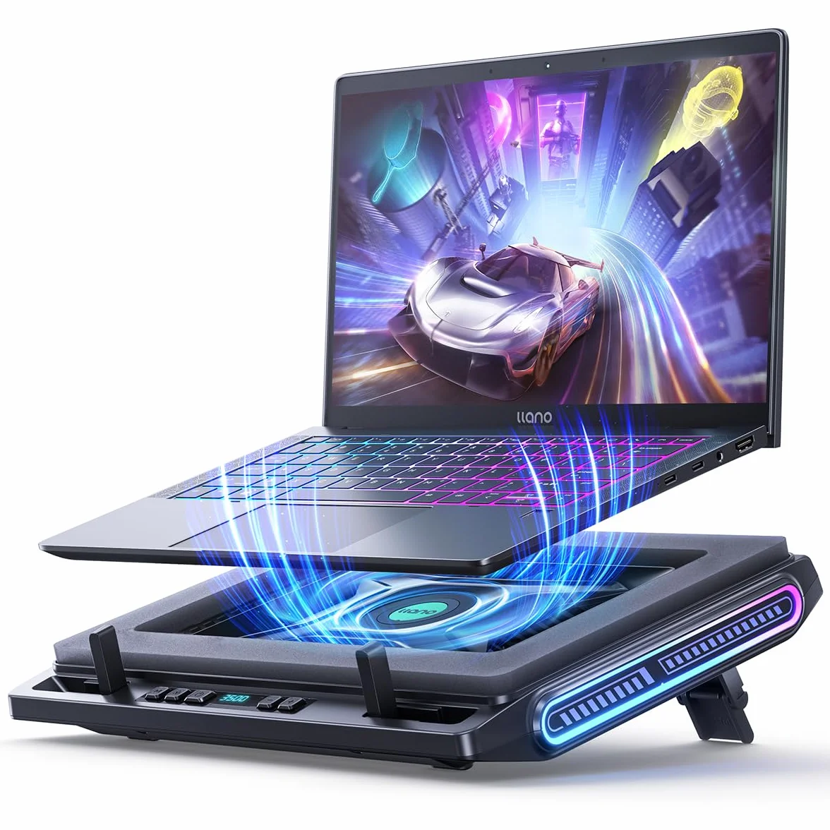 Raffreddatore per Laptop 13-17.3 Pollici con 4 Porte USB C&A