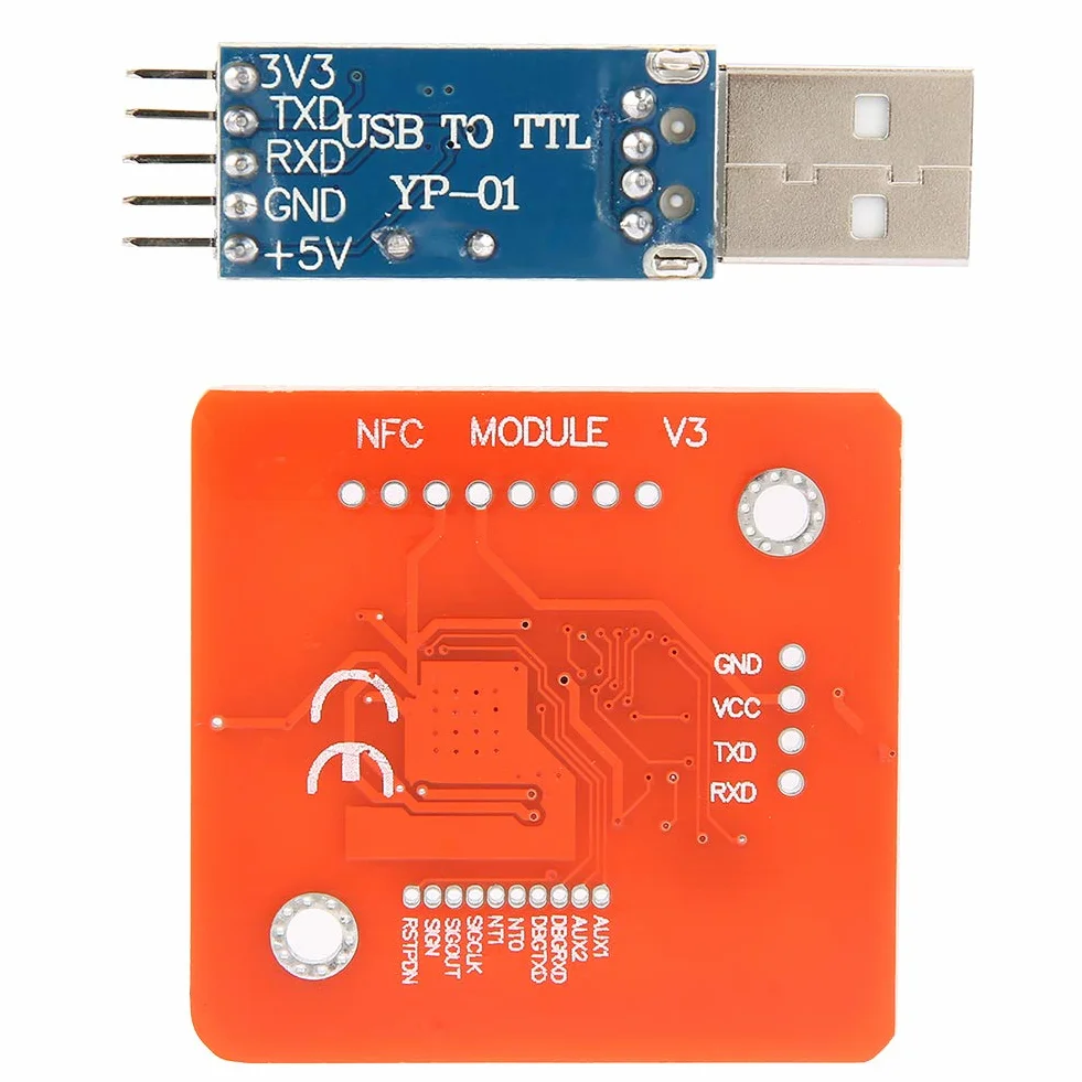 PN532/PL2303HX NFC Lettore di Lettore USB TTL Replica per Progetti Incorporati e Fai - -te