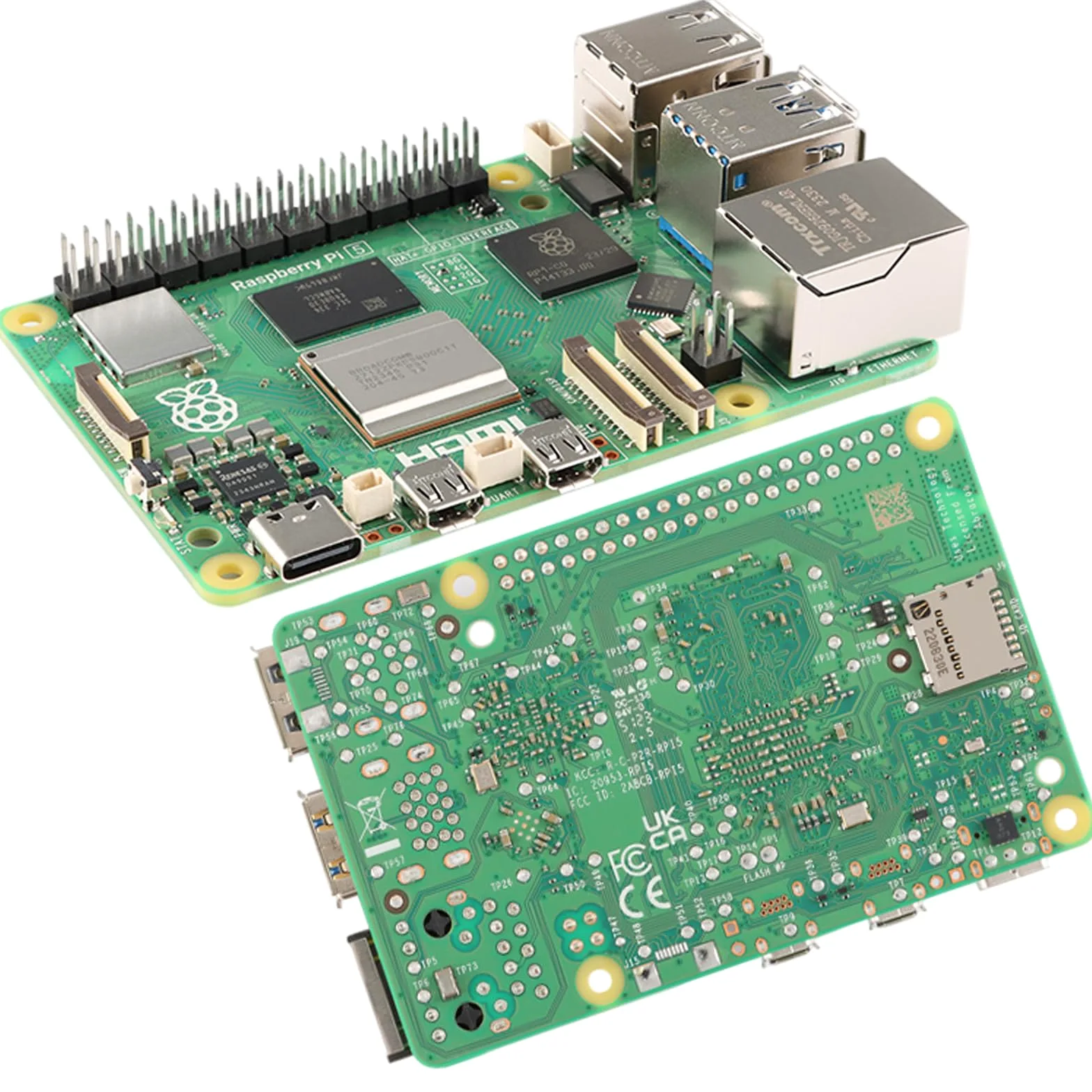 Pi 5 Scheda di Sviluppo Computer con 4GB RAM, AI Programming Learning Kit per Raspberry Pi Python e Robotica
