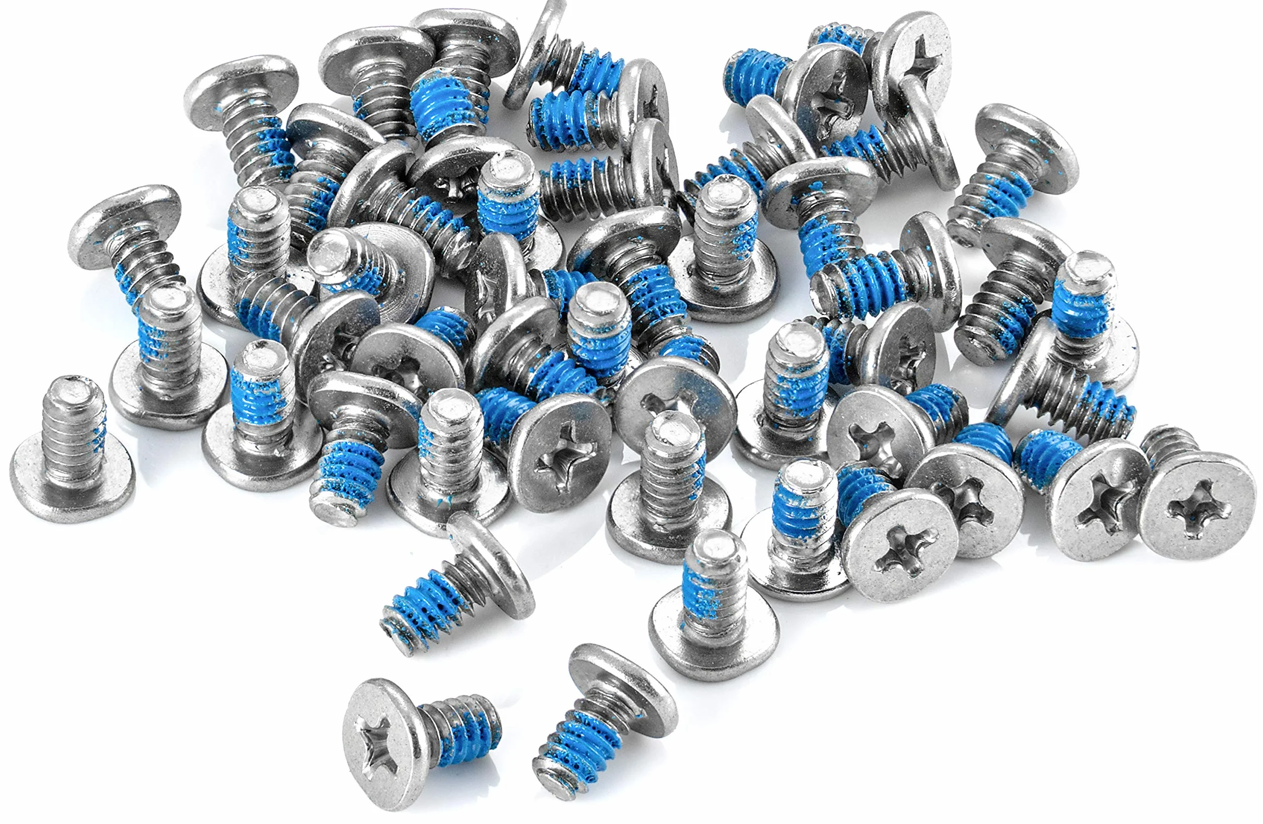 Poppstar Viti per dischi rigidi 3,5 pollici 6-32 UNC x 7 mm argento set da 50