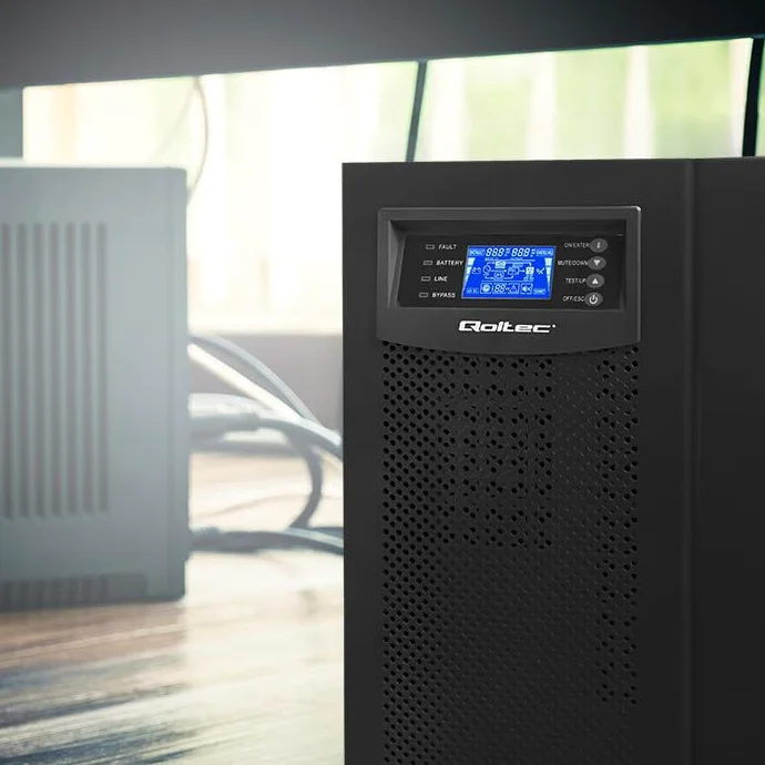Zasilacz awaryjny UPS. on-line. czysta fala sinusoidalna. 10kVA. 8kW. LCD USB