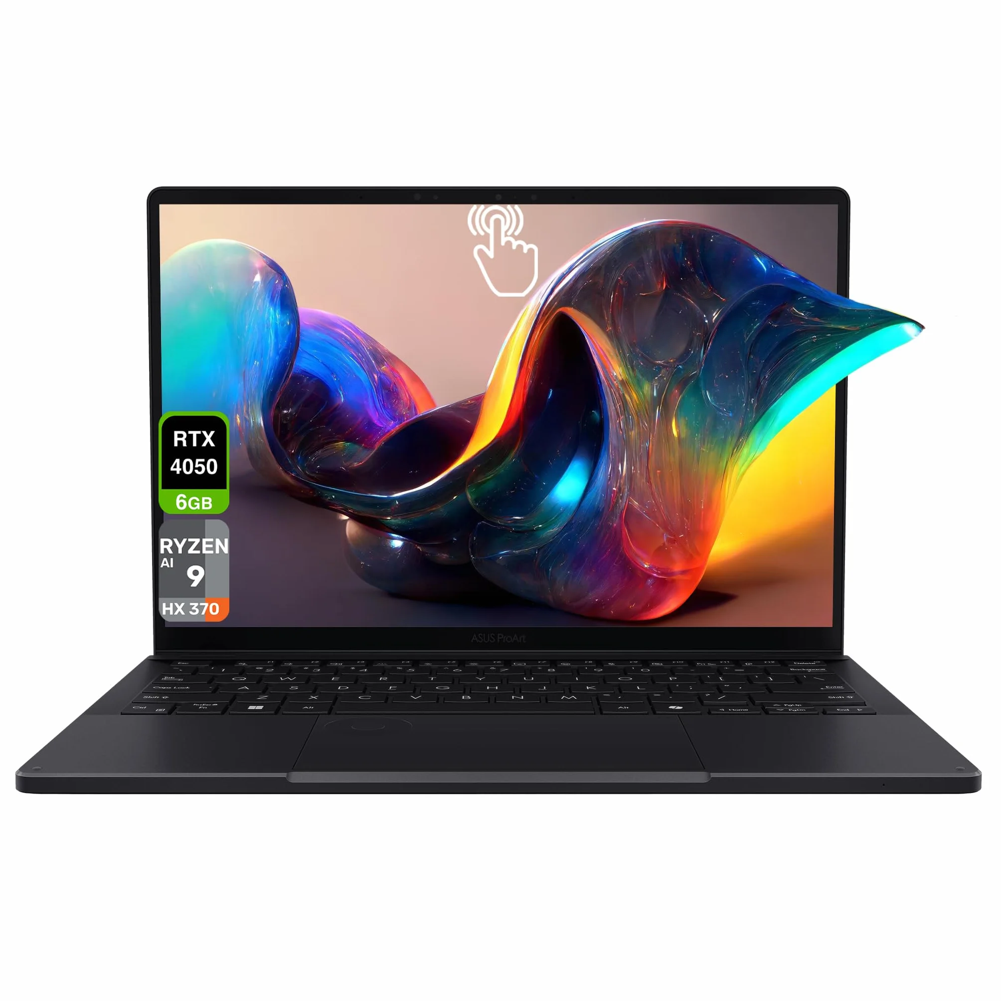 ASUS ProArt PX13 Copilot+, AMD Ryzen AI 9 HX-370, 32 GB LPDDR5X RAM, SSD PCIe da 1 TB, touchscreen OLED da 13,3" 3K (2880 x 1800), Nvidia G-Force RTX 4050, tastiera retroilluminata, W11 Home, Nano