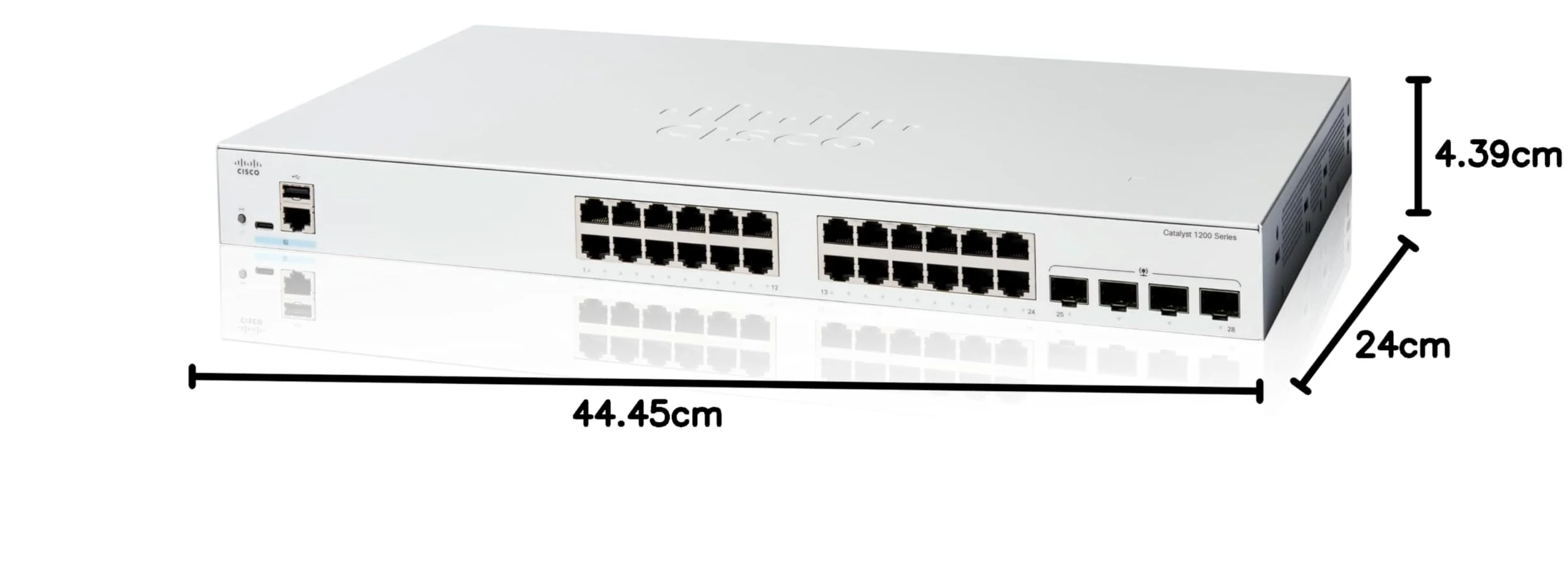 Cisco C1200-24T-4G switch di rete Gestito L2/L3 Gigabit Ethernet (10/100/1000) Bianco