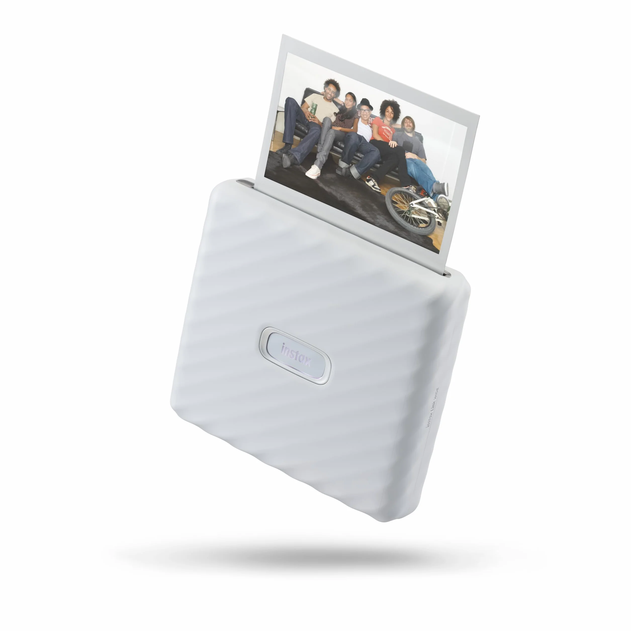 Fujifilm instax Link WIDE Ash White Stampante fotografica compatta per smartphone Stampa istantanea grande formato WIDE 99x62 mm