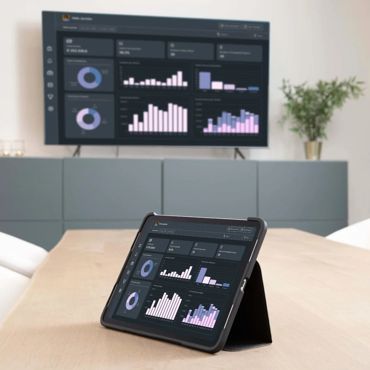 Sistema di presentazione HDMI 4K wireless Marmitek Stream 4K Pro KIT 1TX/1RX - Senza software né Wi-Fi - Dongle USB-C & ricevitore, split screen, touchback, PoE - Doppia HDMI - BYOD mirroring