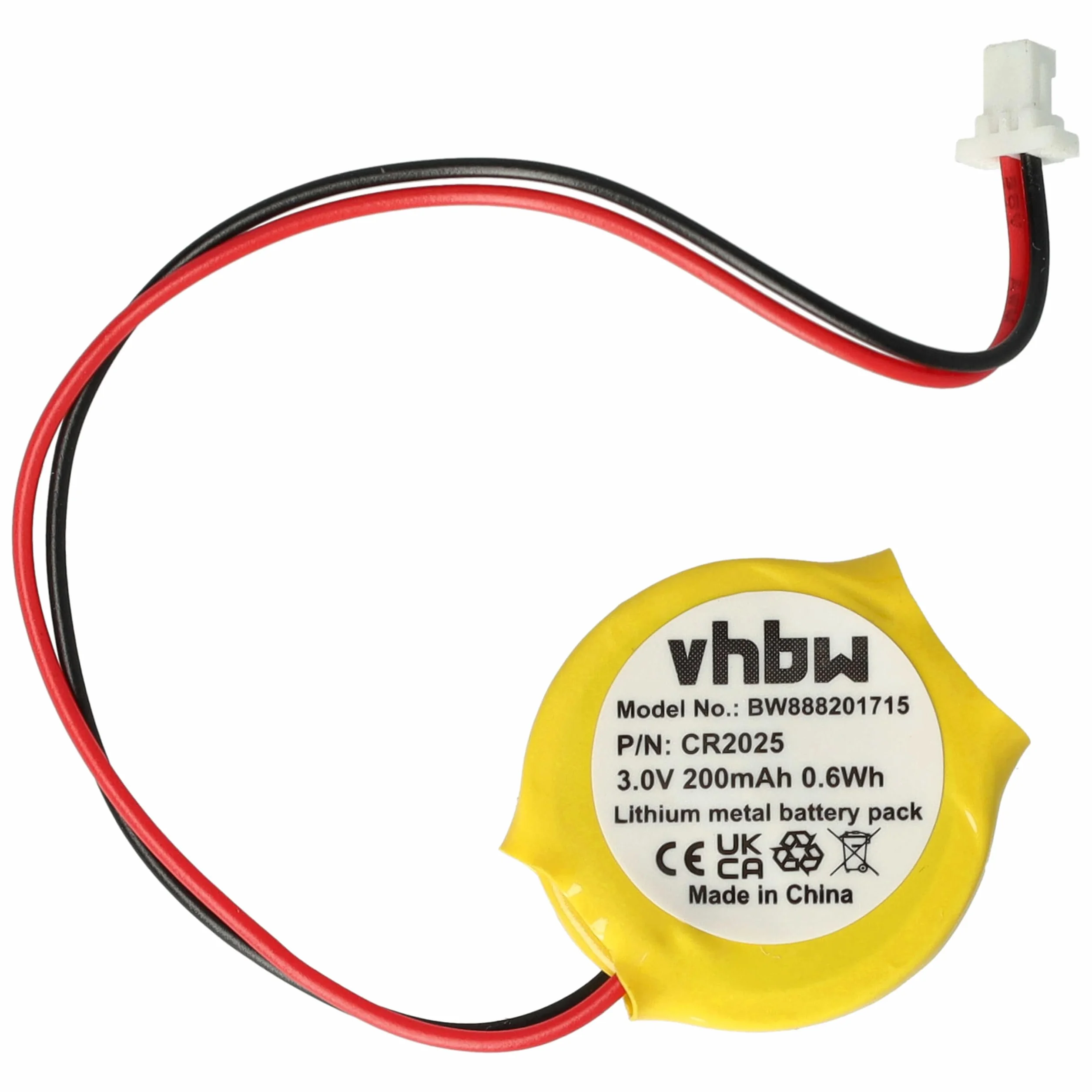 vhbw batteria bios compatibile con IBM ThinkPad 600 2645-51A, 600 2645-510, 600 2645-45U, 600E computer notebook (200mAh, 3V, Li-Mn)