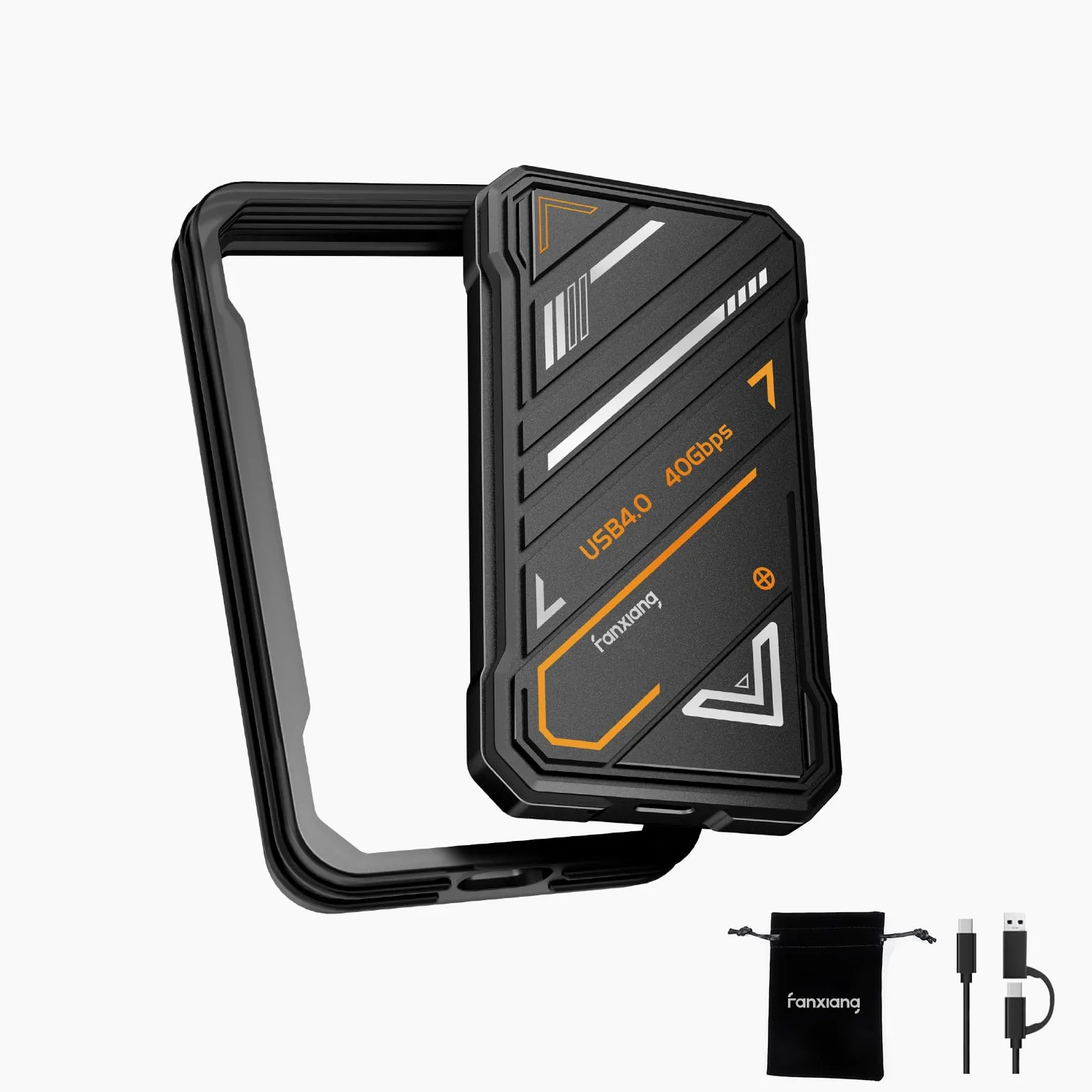 fanxiang Extreme SSD Esterna 1TB - USB 4.0 + Tipo C Ultra Veloce Fino a 3700Mo/s - Unità a Stato Solido Portatile e Antiurto per PC, PS5/PS4 (Pro), Xbox, Mac, Laptop, Wii U, TV, Windows - PS3000