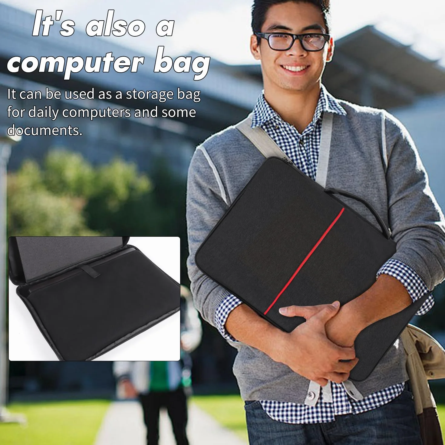 Parasole per computer portatile, protezione solare abbagliante per la privacy, borsa parasole per computer per lavorare all'aperto, pieghevole, copertura esterna per computer da 15 a 16 pollici