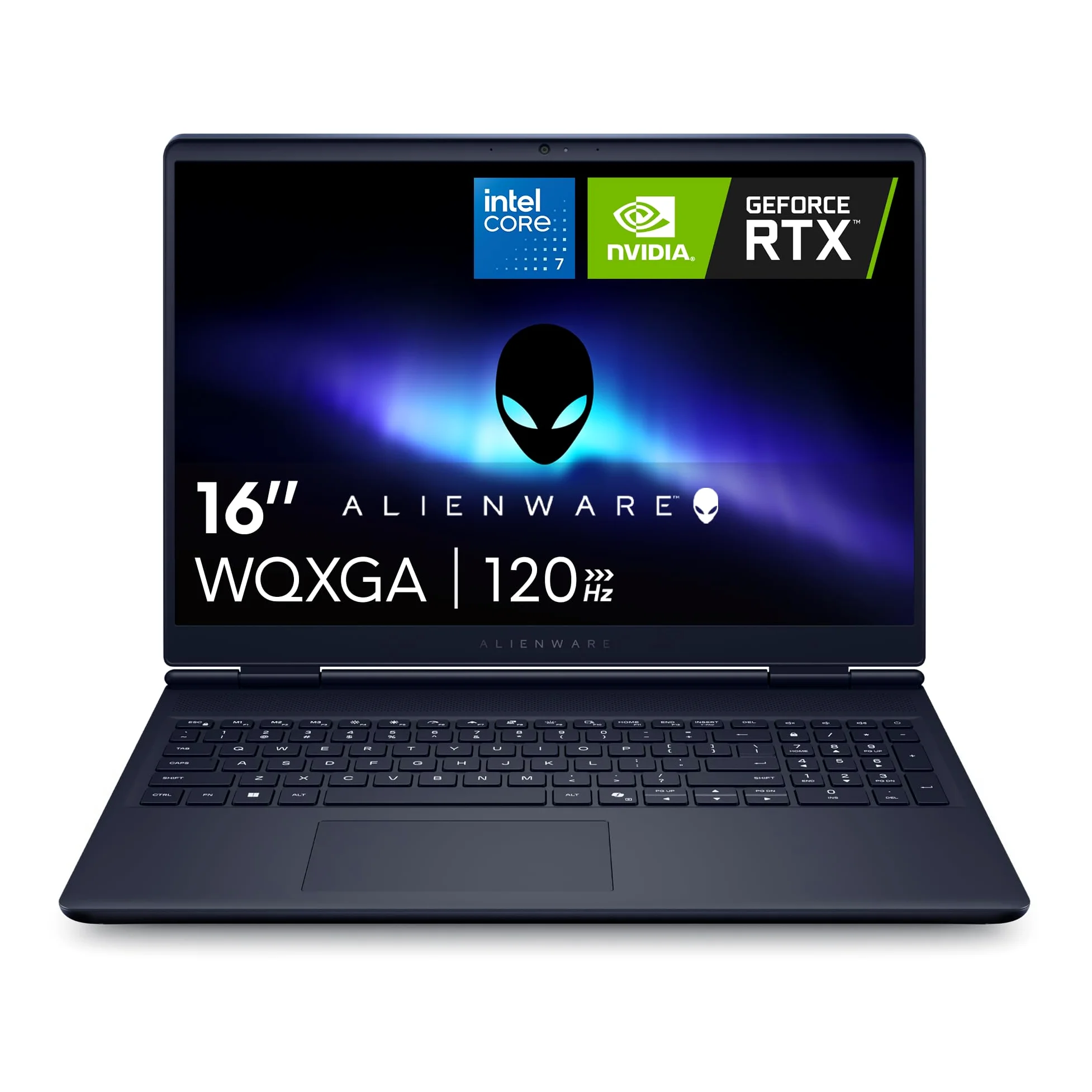 Alienware 16 Aurora Laptop da gioco AC16250-16" WQXGA 120 Hz, processore Intel Core 7-240H, RAM DDR5 16 GB, SSD da 1 TB, scheda grafica NVIDIA GeForce RTX 5050 8 GB, Windows 11 Home