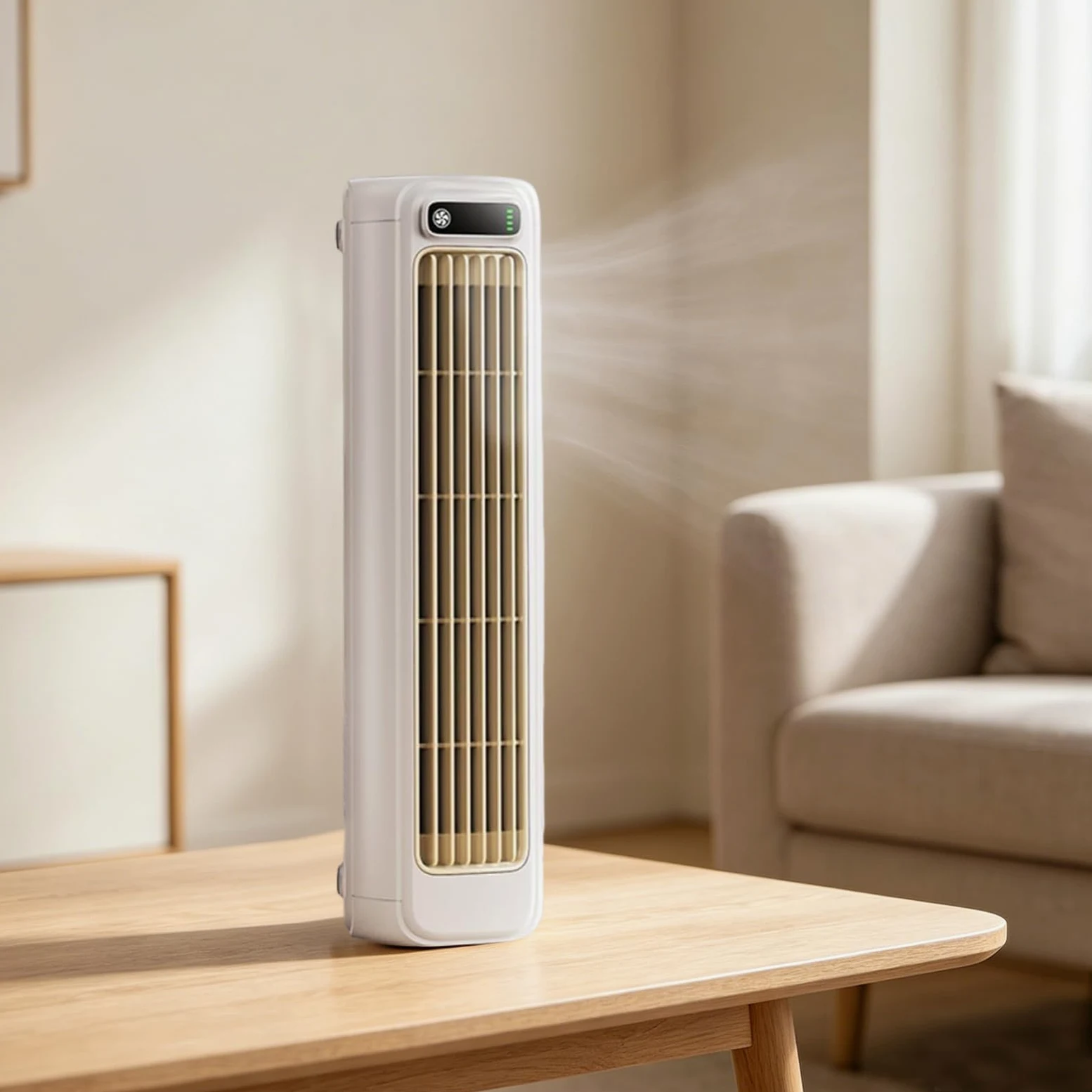Ventilatore da scrivania portatile ricaricabile USB silenzioso con adesivi da parete senza fori per casa ufficio