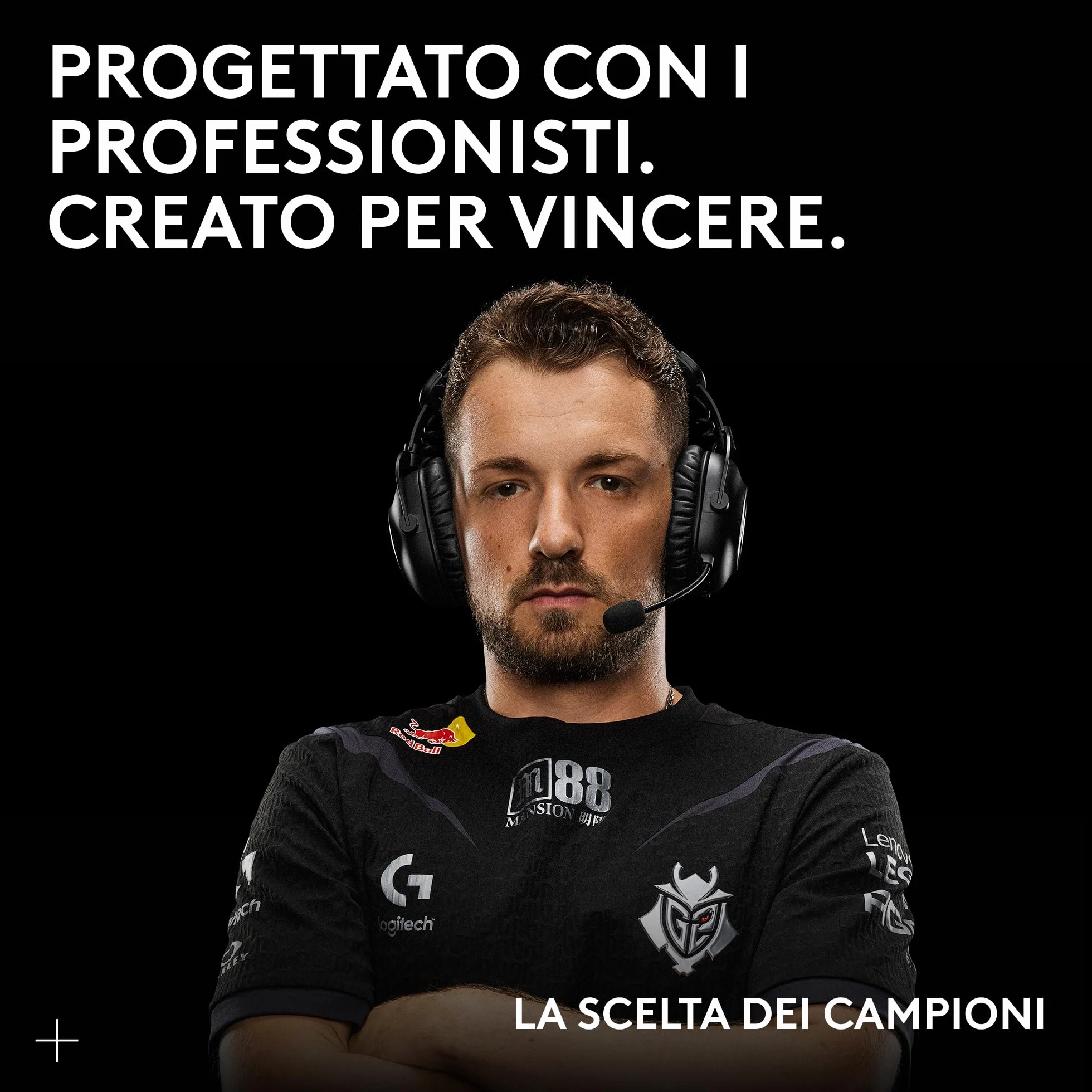 Logitech G PRO X 2 LIGHTSPEED Cuffie gaming wireless, Microfono a braccio rimovibile,Driver Grafene 50mm, DTS:Headphone X 2.0 —Surround 7.1,Bluetooth/USB/3,5mm Aux, PC, PS5, PS4,Nintendo Switch - Nero