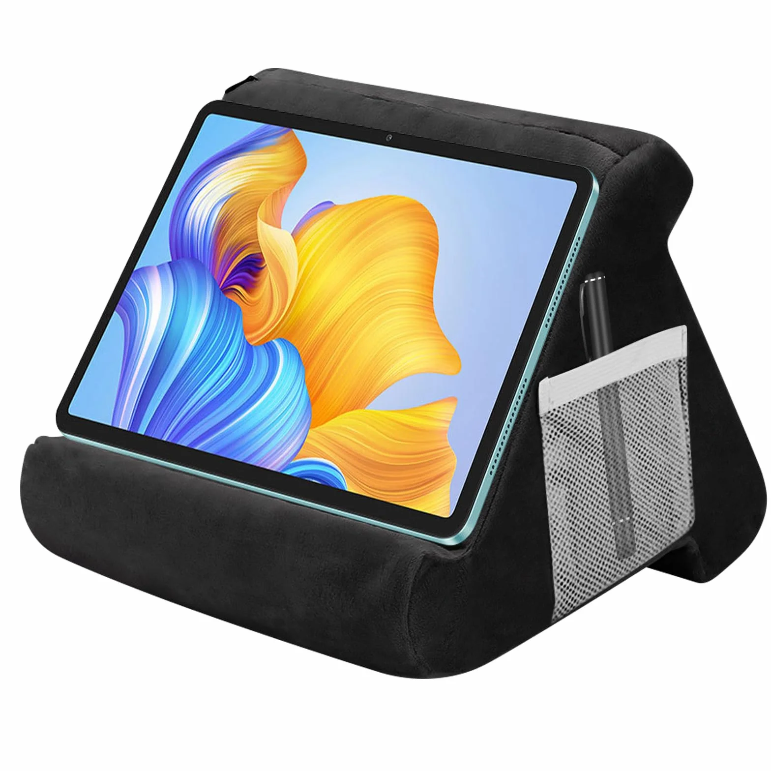 Triangolo Supporto per Tablet iPad Smartphone Lettura Libri Nero