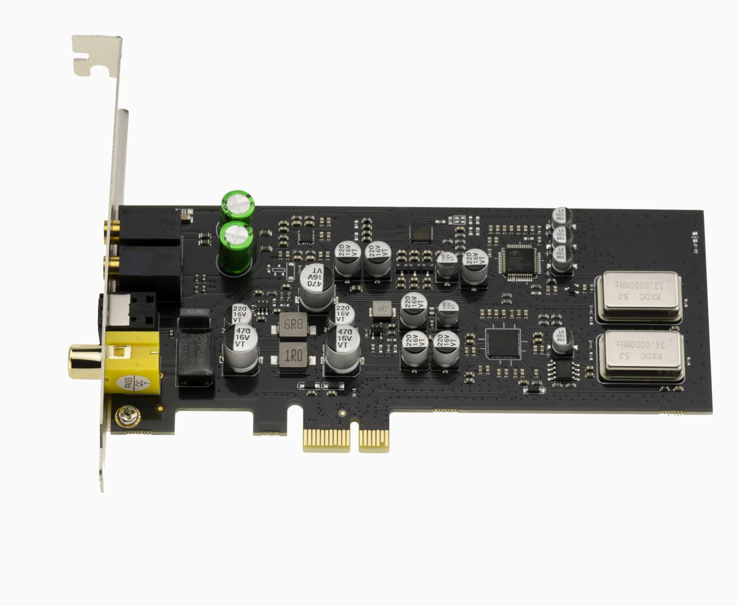 KALEA-INFORMATIQUE Scheda audio digitale HiFi PCIe x1 CMedia CM108AH Doppio DAC e ADC con microfonico booster, PLL e regolatore