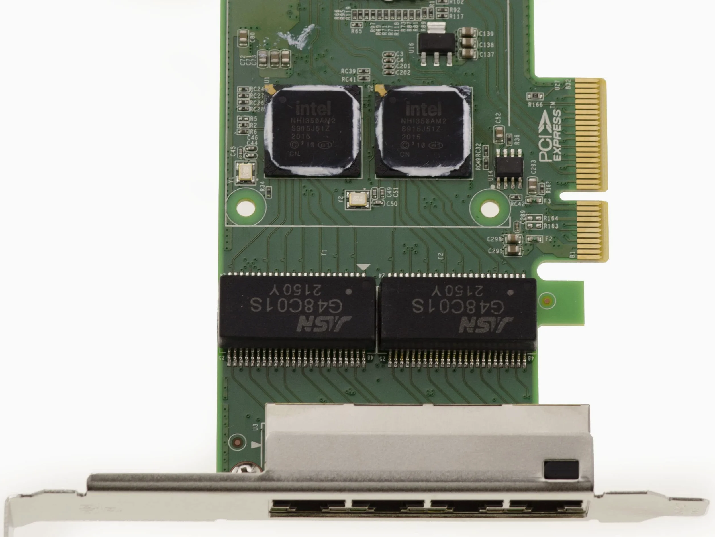 KALEA-INFORMATIQUE Scheda controller di rete PCIe x4 a 4 porte Gigabit LAN RJ45 Ethernet 10 100 1000 1G - Chipset doppio I350AM2 NIC