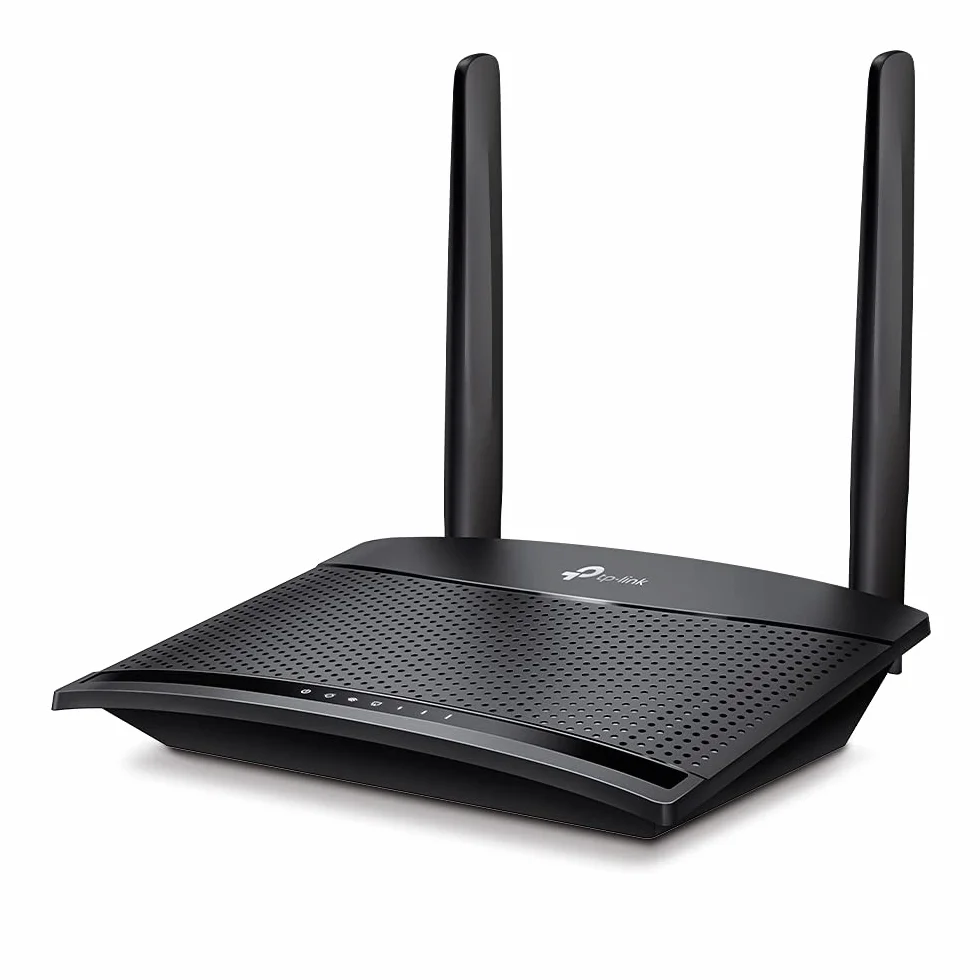 TP-Link TL-MR110 Cat4 Router 4G LTE Wireless N300Mbps, Router WiFi con Sim, Due Antenne LTE Rimovibili, Porta LAN/WAN, Modem 4G Sim, Senza Configurazione, Collega Fino a 32 Dispositivi, Plug&Play