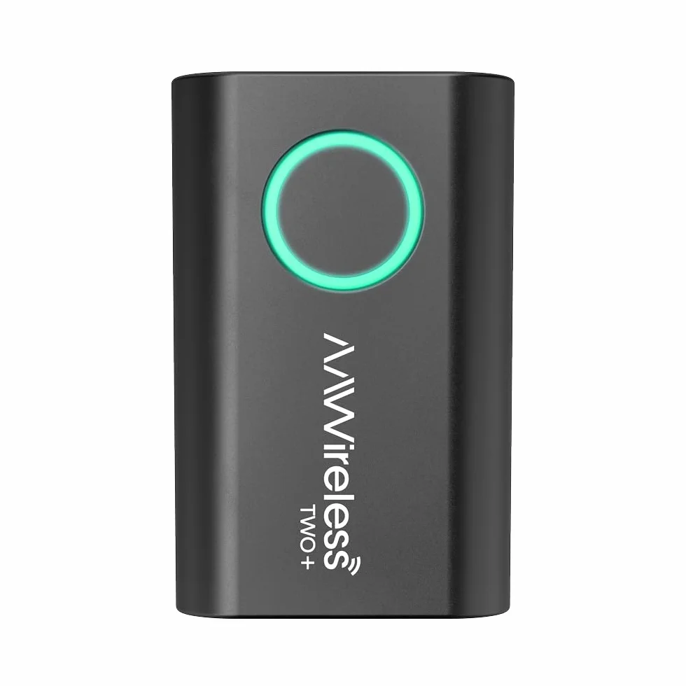 AAWireless Two+ Android Auto e Apple Carplay 2 in 1 - Connessione wireless tramite Bluetooth e WiFi - Adatto per iOS 10+ e Android 11+ - Pulsante multifunzione - Prodotto in Europa
