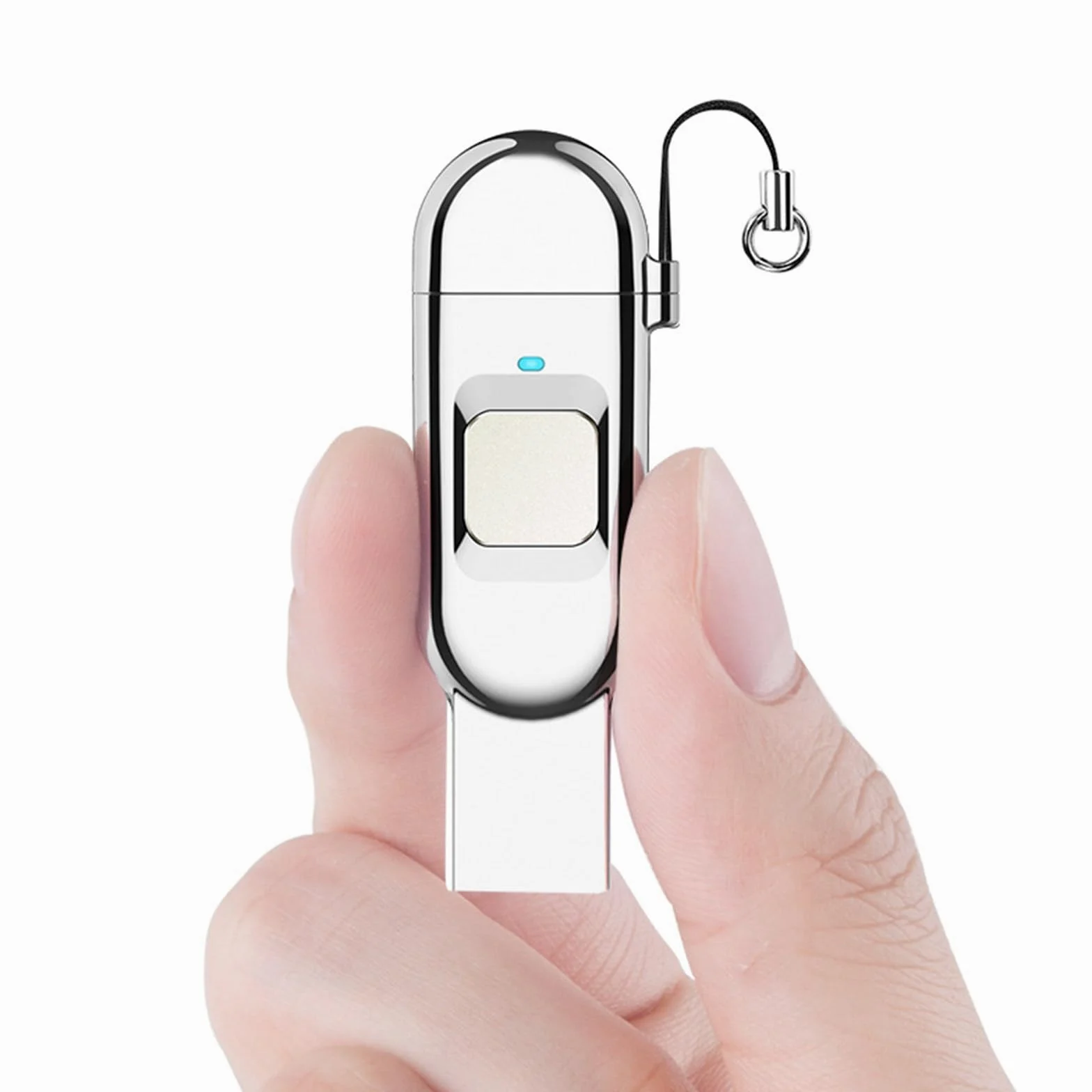 Chiavetta di crittografia dati USB 3.0 portatile di tipo C con password per impronte digitali 64 GB 128 GB 256 GB,64GB