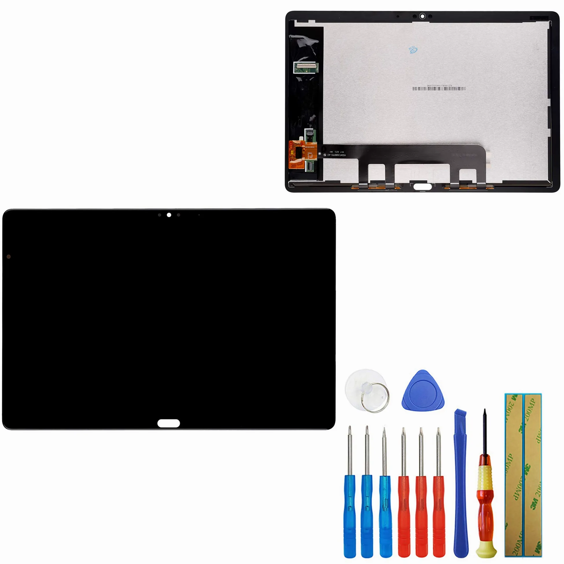 Display LCD compatibile con Huawei MediaPad M5 Lite 10.1" BAH2-L09 BAH2-W09 LCD Touch Screen Assembly con strumenti (nero)