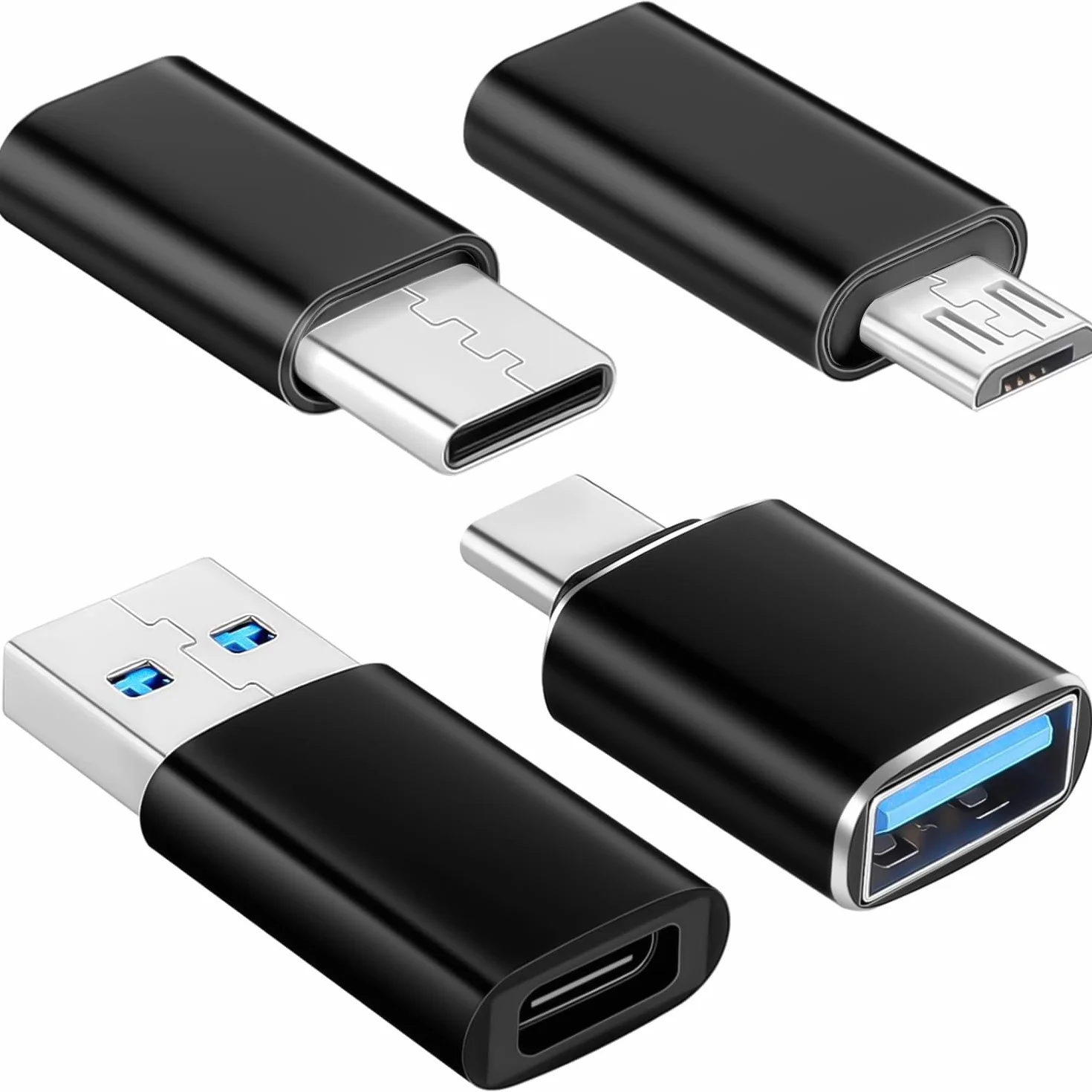 Adattatore USB C a USB 3.0 Compatibile con MacBook Pro, Samsung Galaxy, Smartphone, Laptop, PC
