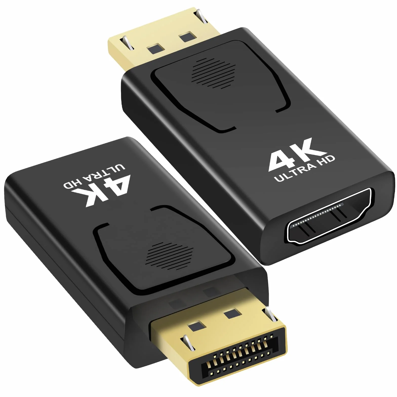 Adattatore DisplayPort a HDMI 4K, Vemfay 2 Pezzi Convertitore DP Maschio a HDMI Femmina