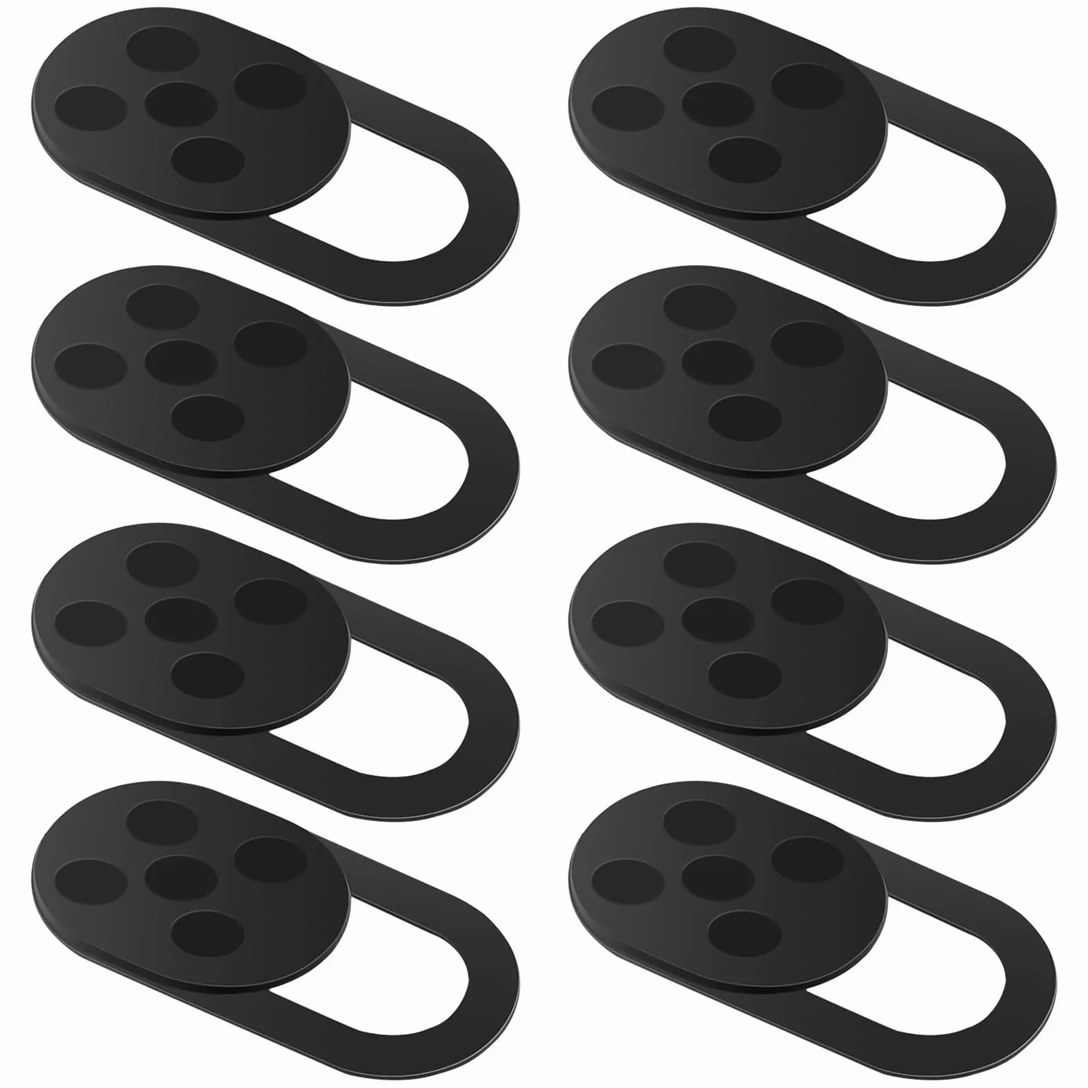 8 pezzi Webcam Cover, Ultra-Sottile Metallo Copri Webcam, Copertura Camera Slider, Sottile per Laptop, PC, Computer Portatile, Smart Phone - Nero