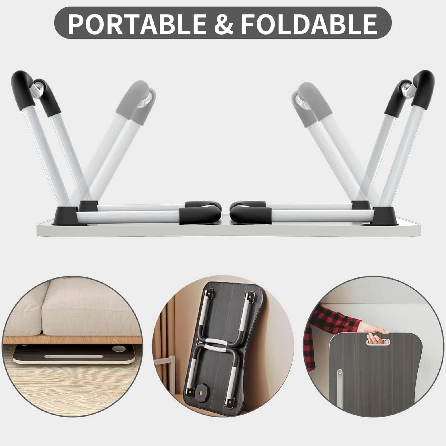 Tavolo Da Per Laptop - Vestro Per Bed Blay Pieghevole, Supporto Per | La Lettura Del Taccuino | Porta Di Lettura Stand Del Notebook Con Portabicchieri, Tavolo Portatile Per Risparmiare Spazio, Ta
