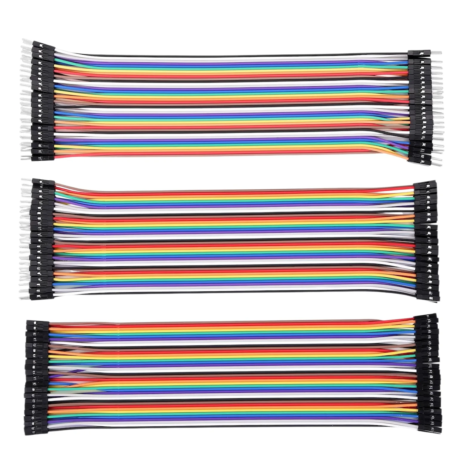 Lonely Binary Kit di 480 cavi jumper Dupont da 2,54 mm, 20 cm, maschio-maschio, da maschio a F, femmina a femmina, per progetti Arduino, Raspberry Pi, ESP32