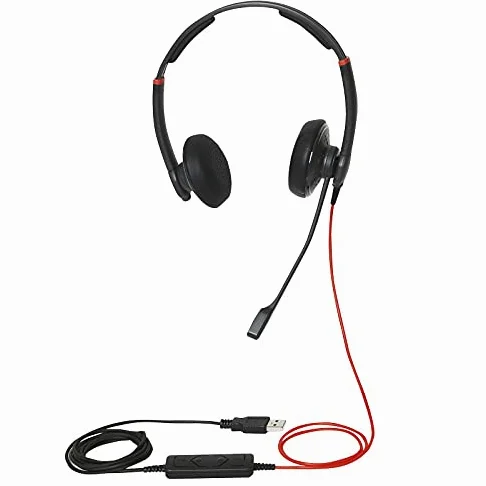 FLEX Redline R4 USB Headset Duo - PC/MAC Stereo Office/Home Office/Call Center Cuffie Binaural