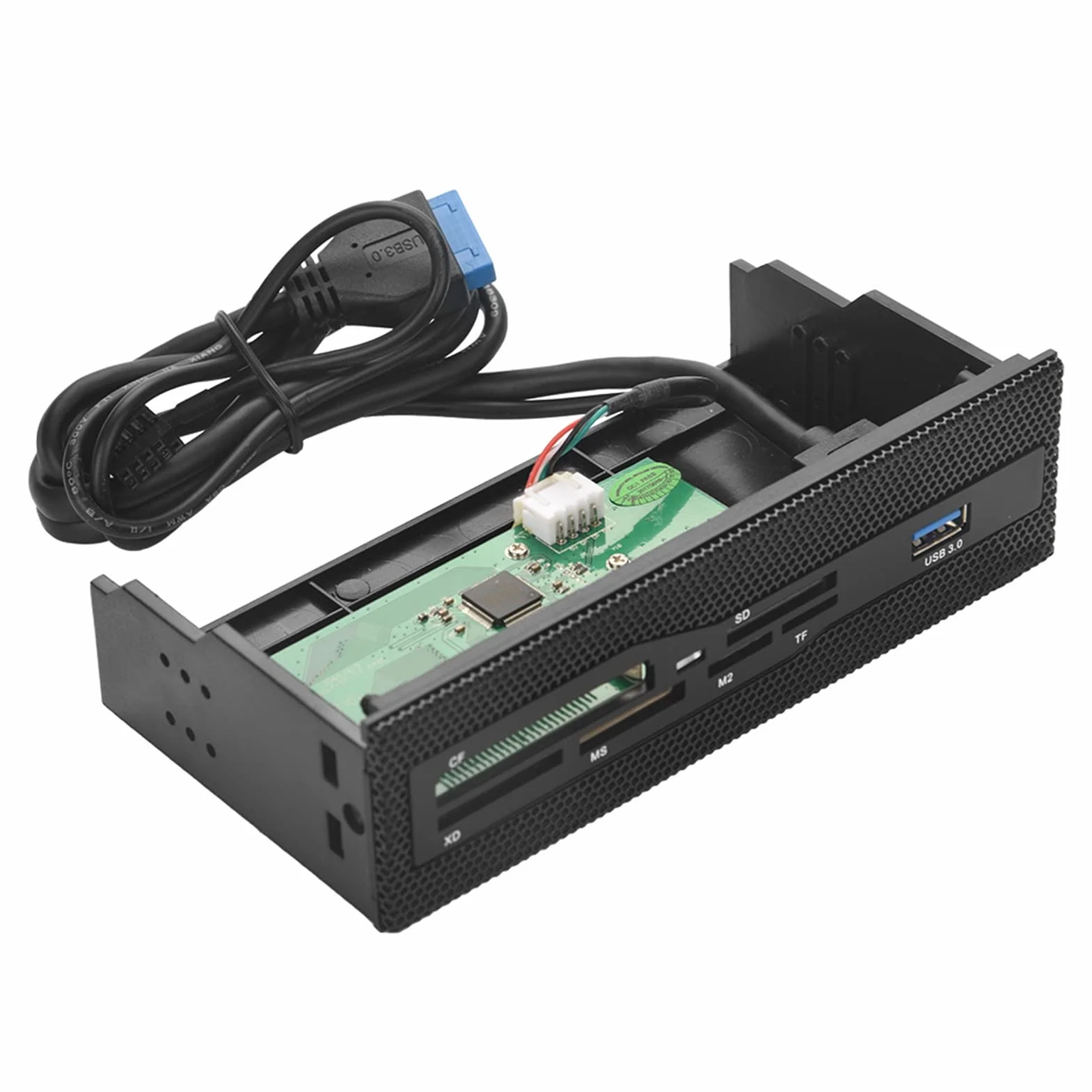 Pannello Frontale Lettore di Schede Interno Pannello Frontale Usb 16×10×5 Pc Lettore di Schede Interno Porta Usb 3.0 M2 Scheda Cf Cruscotto Pannello Frontale Pannello del Pc
