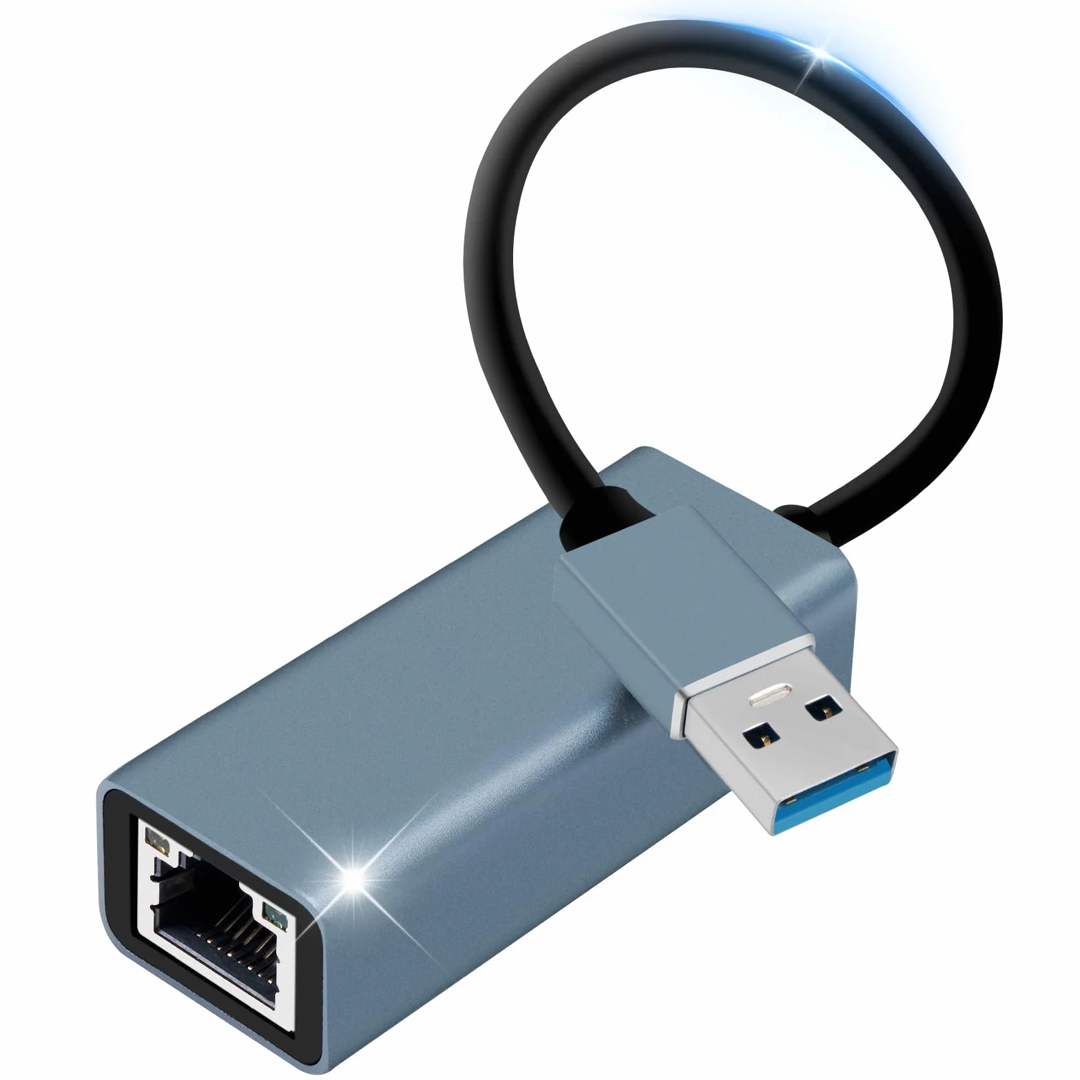 Adattatore USB Ethernet Gigabit 1000 Mbps USB 3.0 a RJ45 per Laptop, MacBook