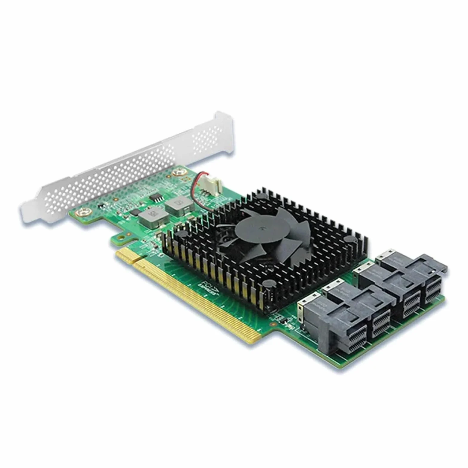 Adattatore switch SSD PCIe3.0 X16 a 4 X U.2 NVMe con controller PLX8747, non richiede la biforcazione della scheda madre