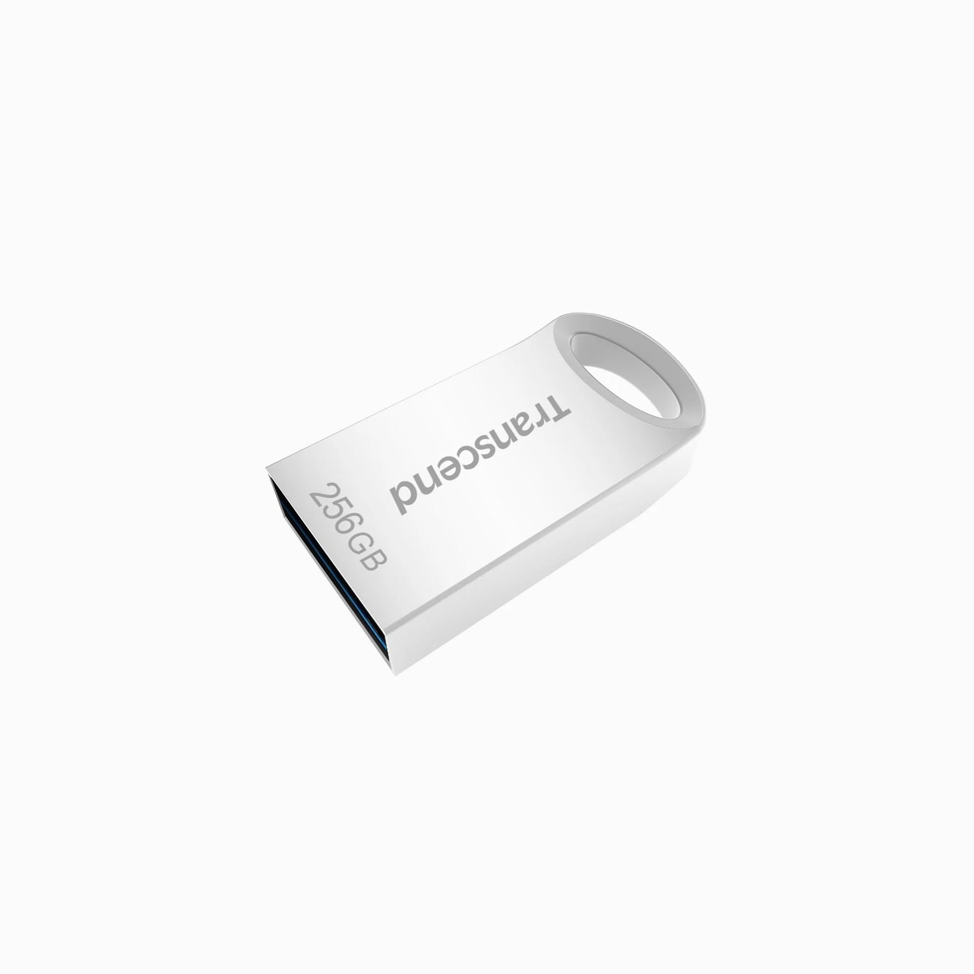Transcend JetFlash da 256 GB, chiavetta USB compatta 3.1 Gen 1 (per portachiavi), colore argento - TS256GJF710S